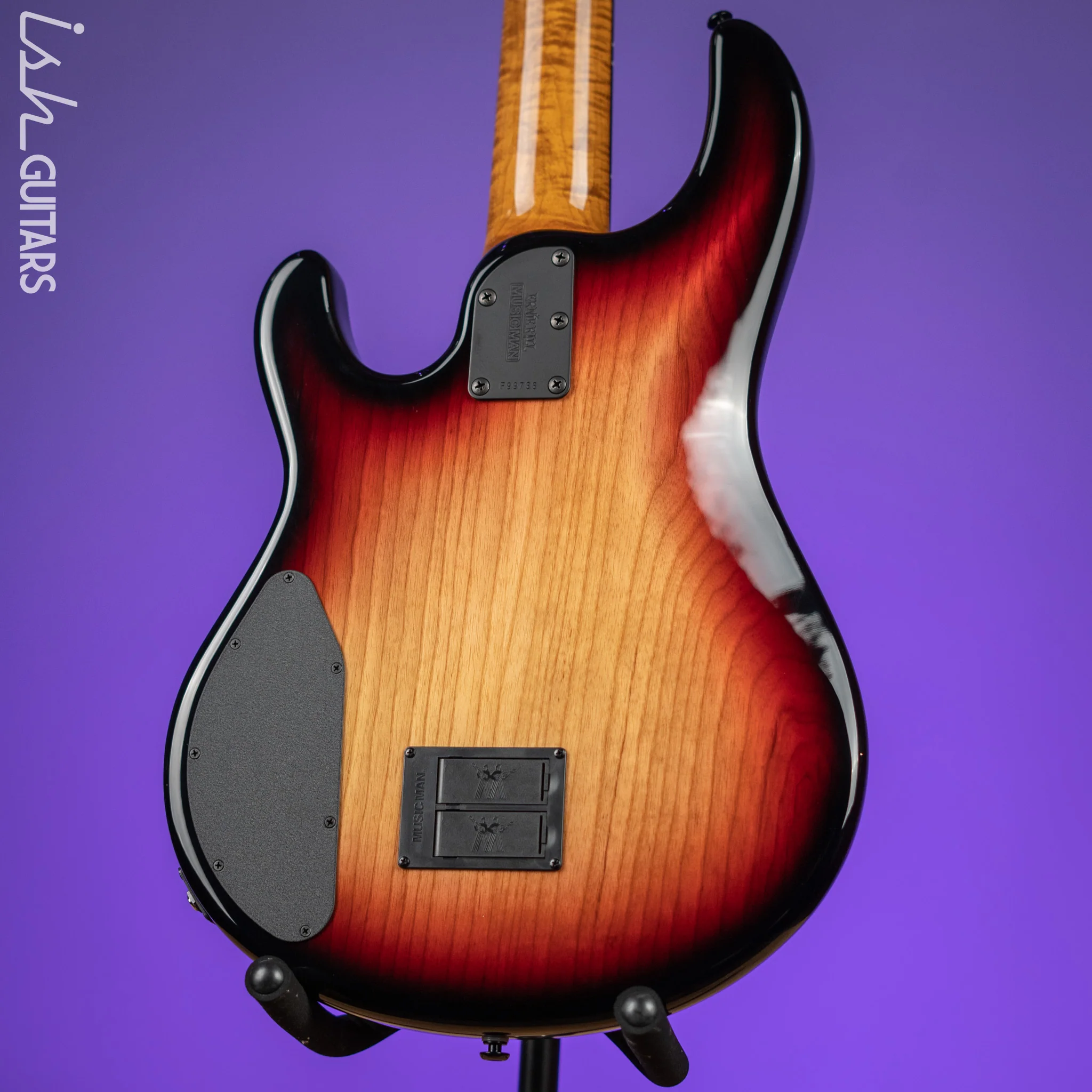 Ernie Ball Music Man Sting Ray 5 35th Anniversary String Bass Spalted Sunburst - Image 8