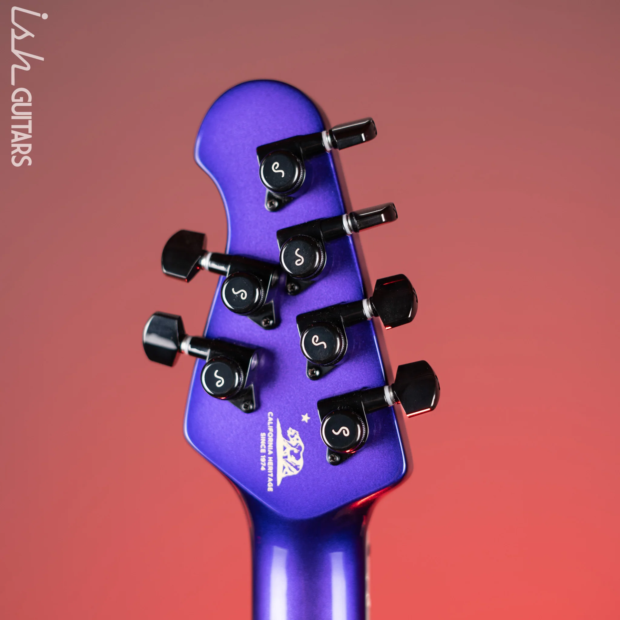 Ernie Ball Music Man Sting Ray HT Electric Guitar Plum Crazy Burst BFR - Image 12