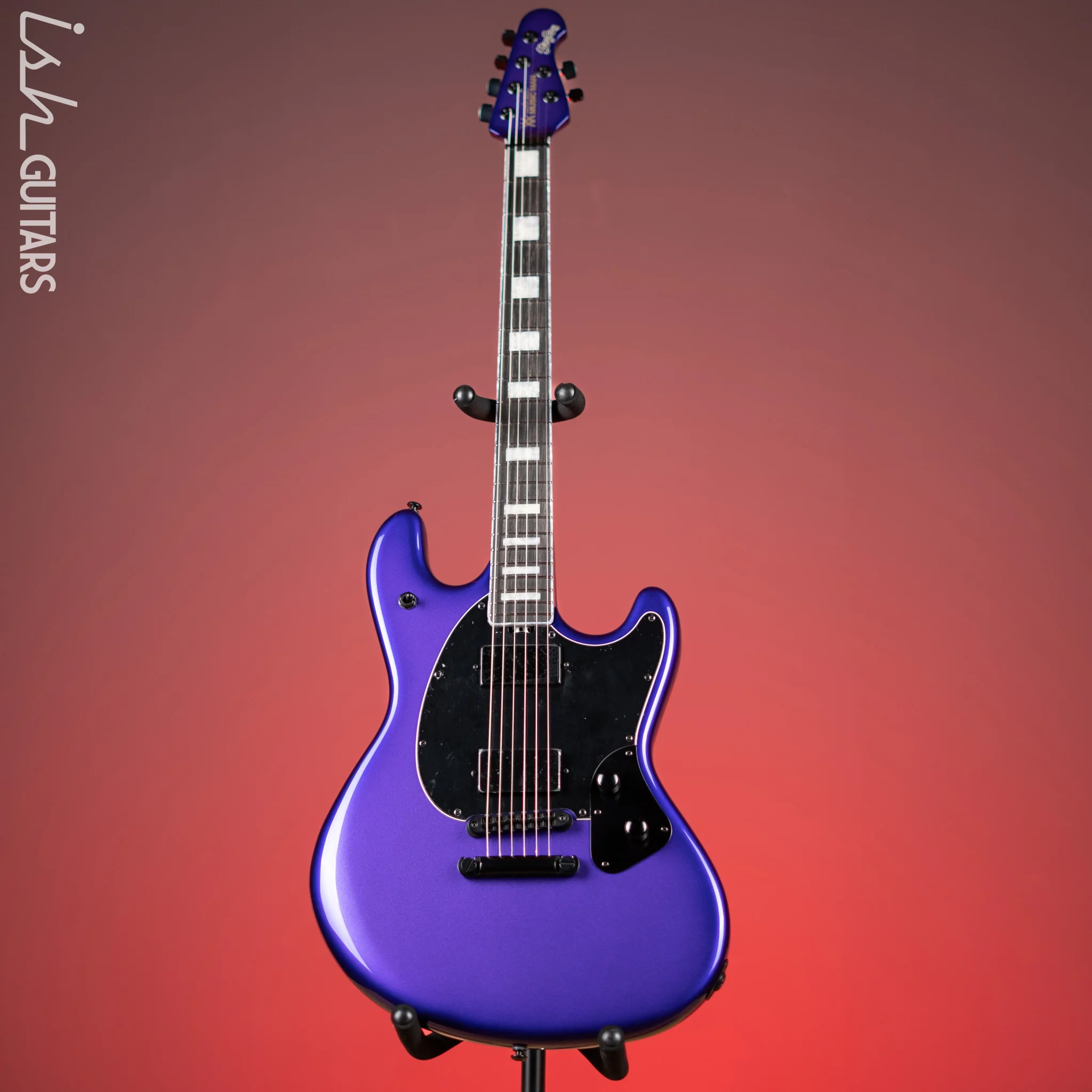 Ernie Ball Music Man Sting Ray HT Electric Guitar Plum Crazy Burst BFR - Image 2