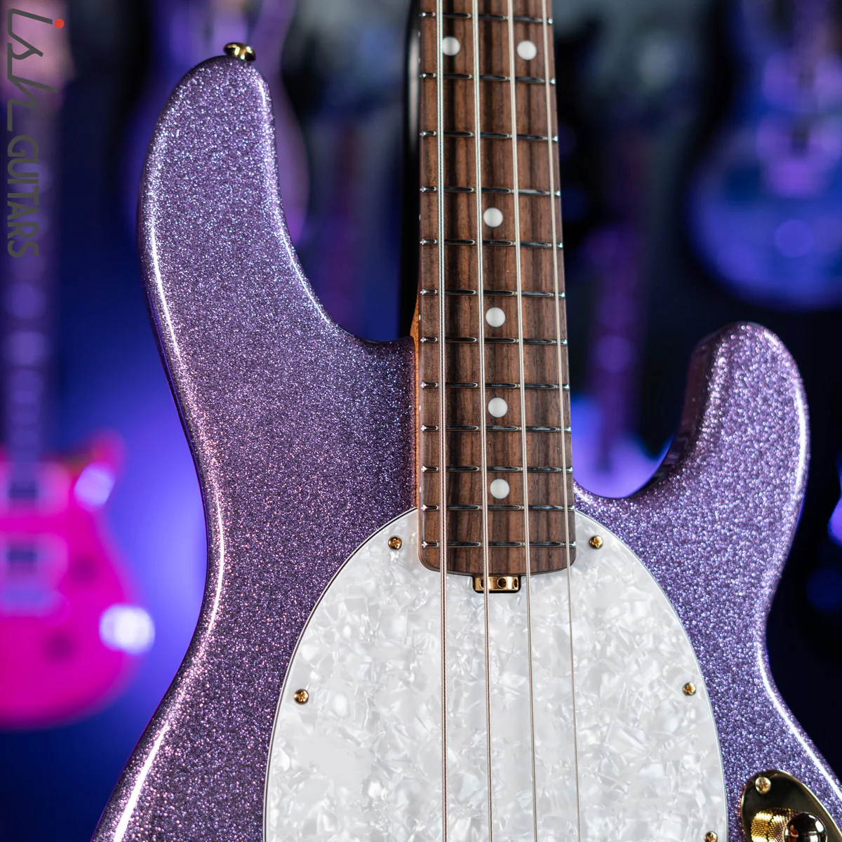 Ernie Ball Music Man Stingray 4 Special H Amethyst Sparkle - Image 3
