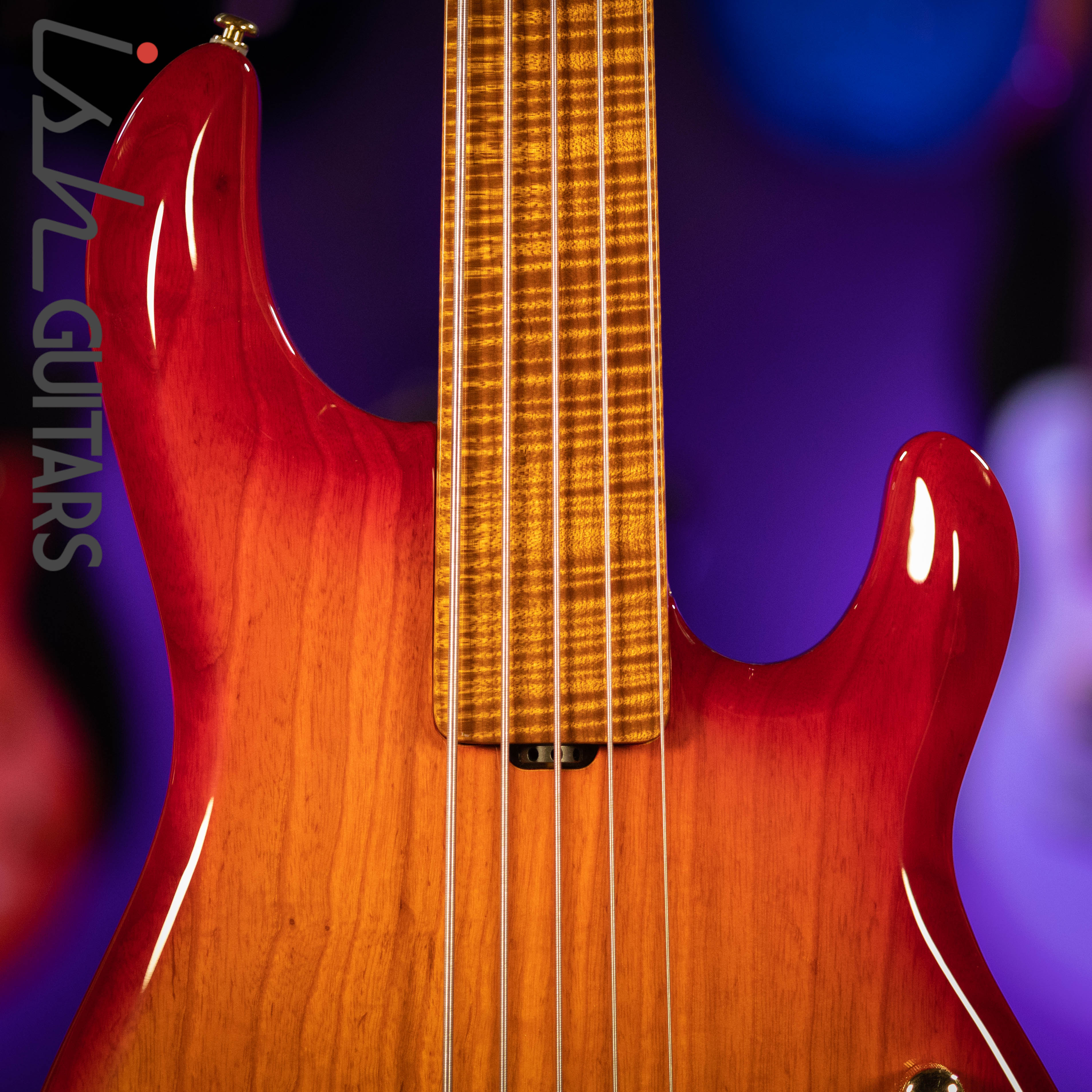 Ernie Ball Music Man BFR StingRay 5 Special Fretless Fuego - Image 3