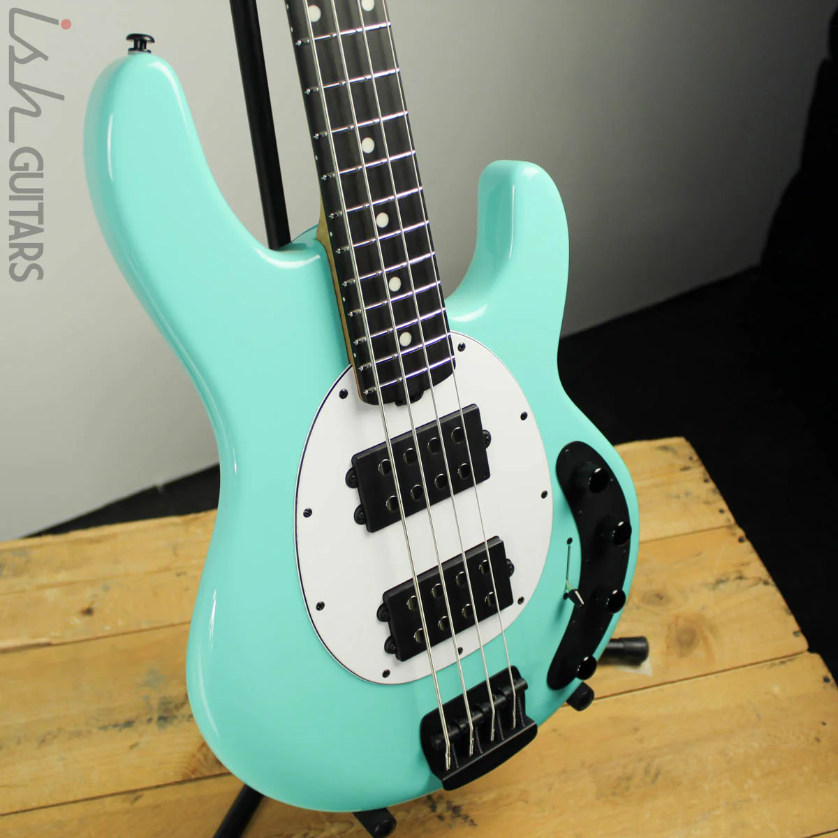 Ernie Ball Music Man StingRay Special 4 HH Cruz Teal Ebony Fretboard - Image 8