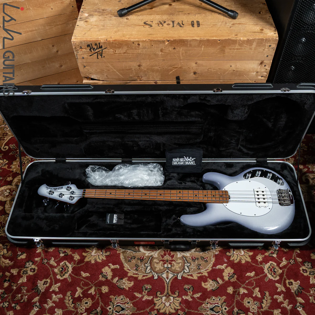 Ernie Ball Music Man StingRay Special Bass Snowy Night - Image 12