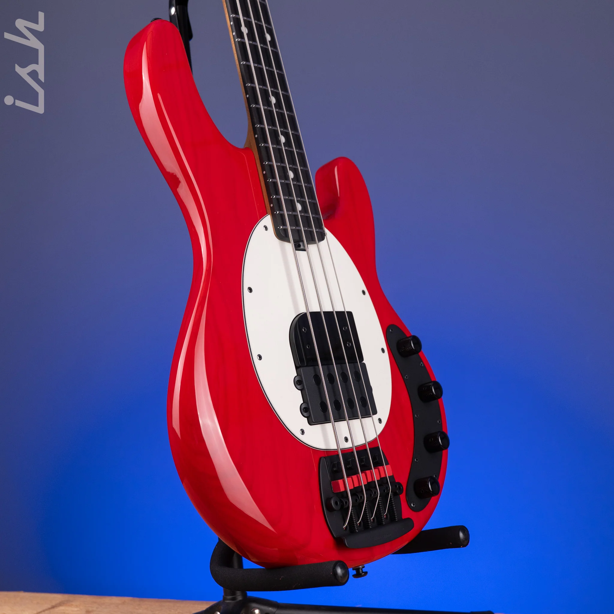 Ernie Ball Music Man Tim Commerford Artist Series StingRay Bass Caliper Red - Image 3