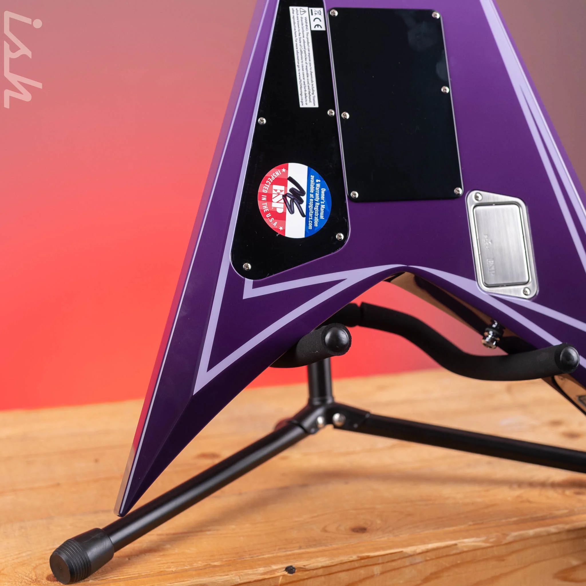 ESP Custom Shop Alexi Hexed Purple Fade Demo - Image 10