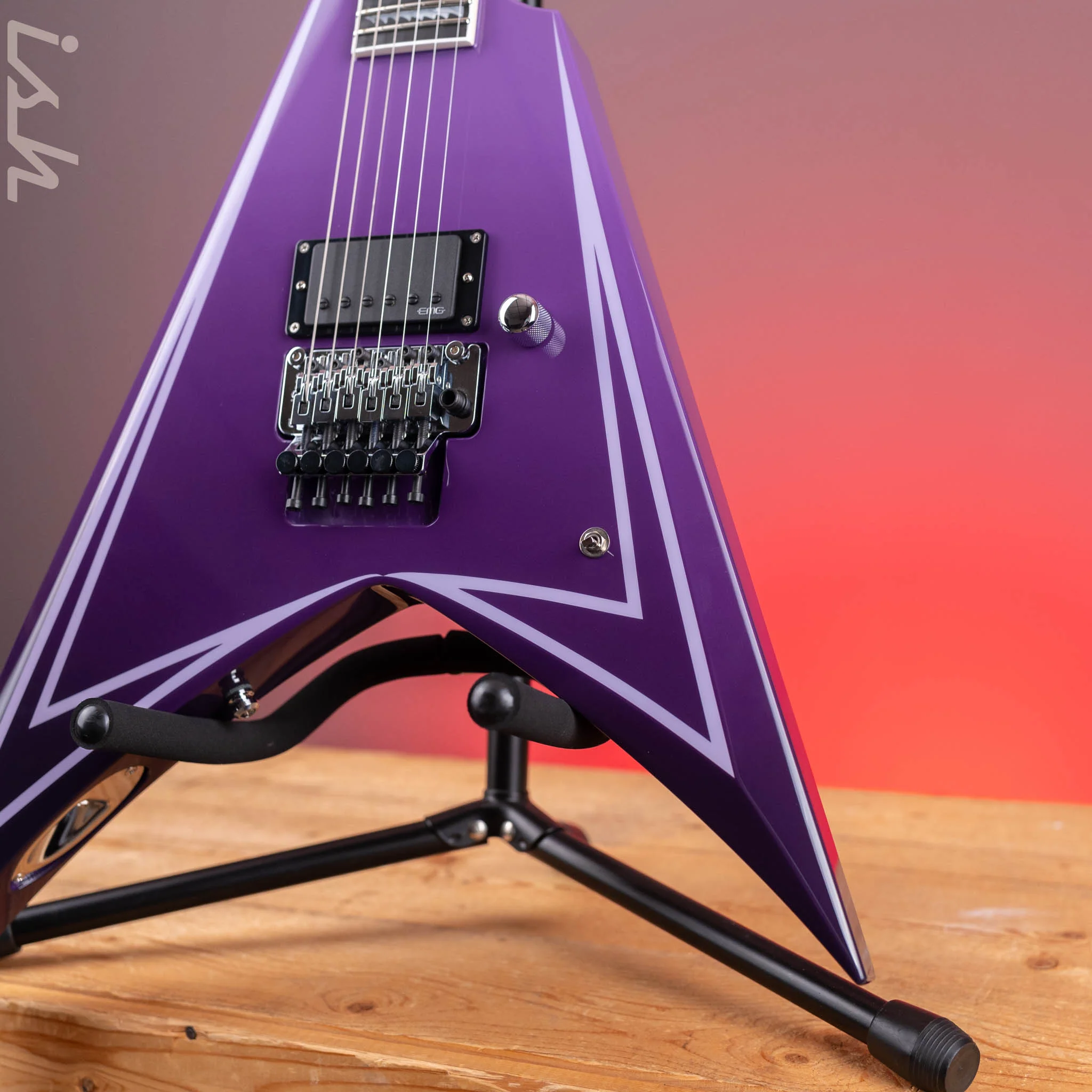 ESP Custom Shop Alexi Hexed Purple Fade Demo - Image 4