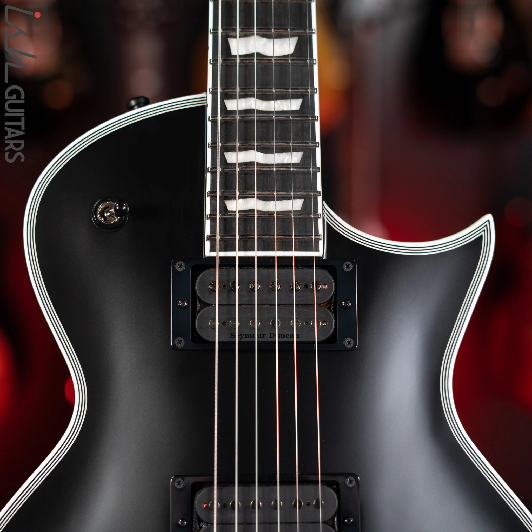 ESP E-II Eclipse Evertune Black Satin Demo - Image 3
