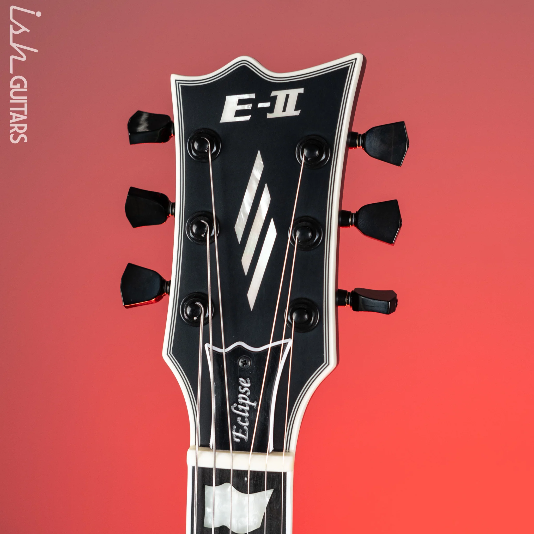 ESP E-II Eclipse EverTune Electric Guitar Black Satin Demo - Image 5