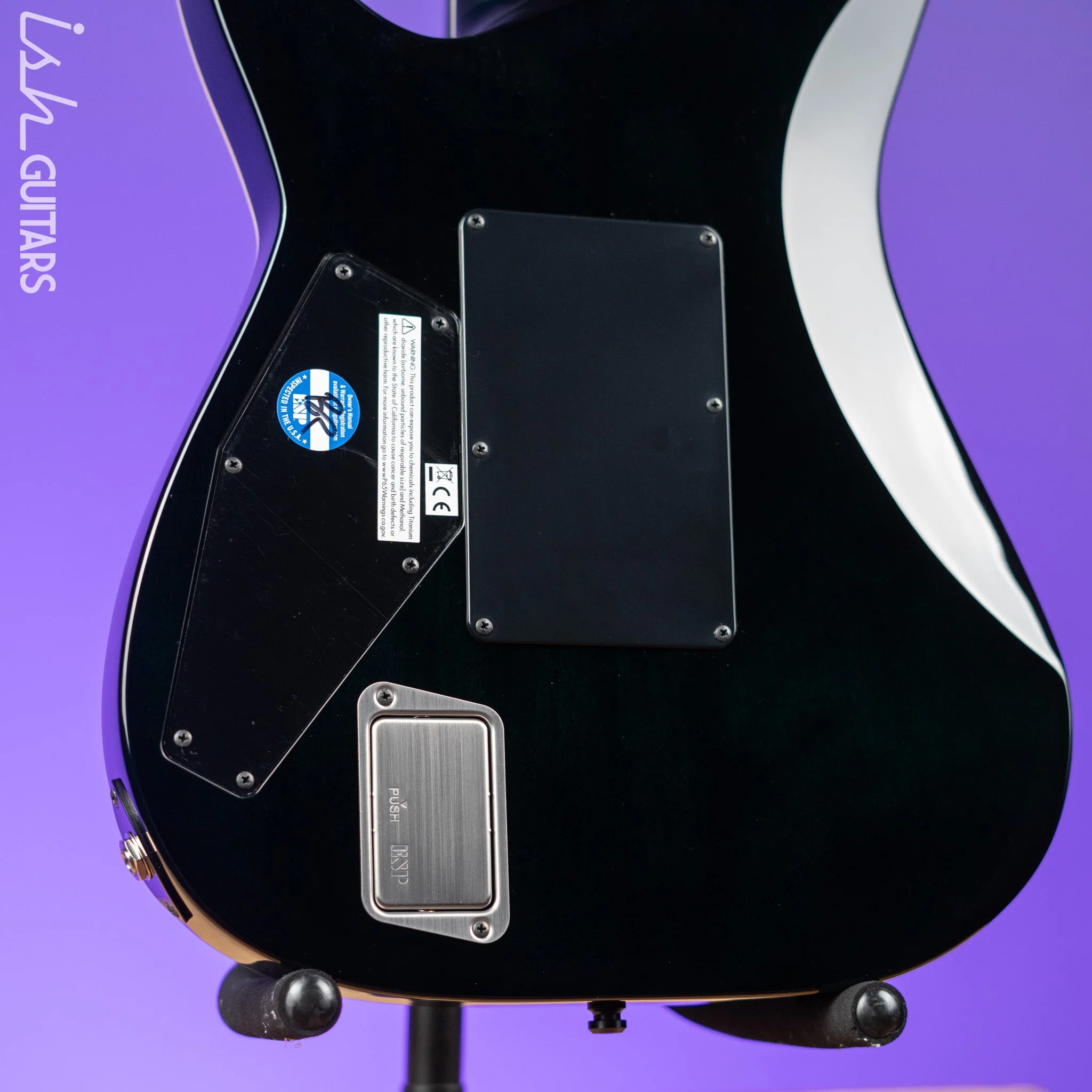 ESP E-II Horizon Floyd Rose 7 String Turquoise Burst - Image 9