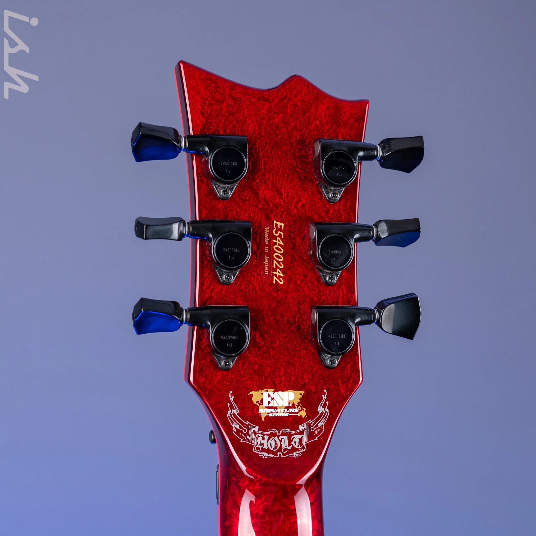 ESP Gary Holt Signature EC Electric Guitar Liquid Metal Lava Demo - Image 10