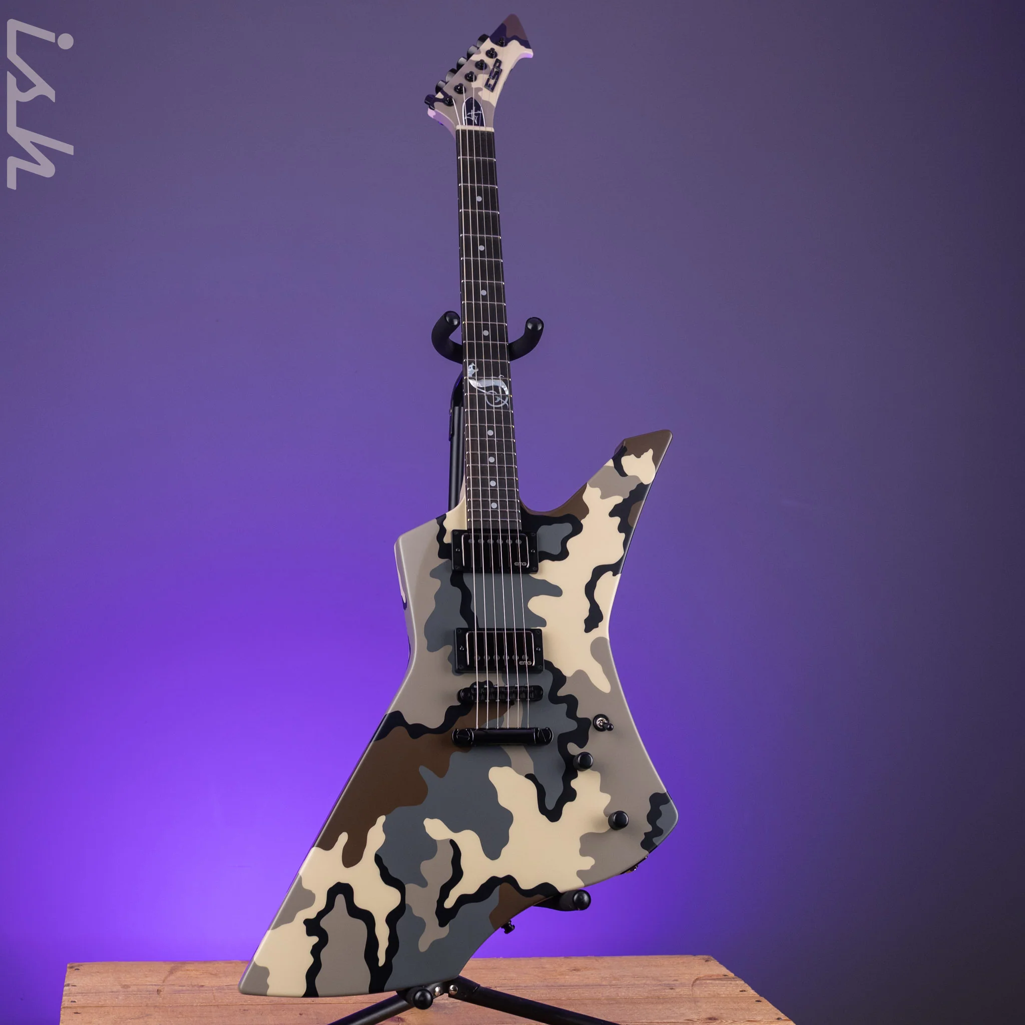 ESP Snakebyte Camo James Hetfield Signature Electric Guitar - Image 2