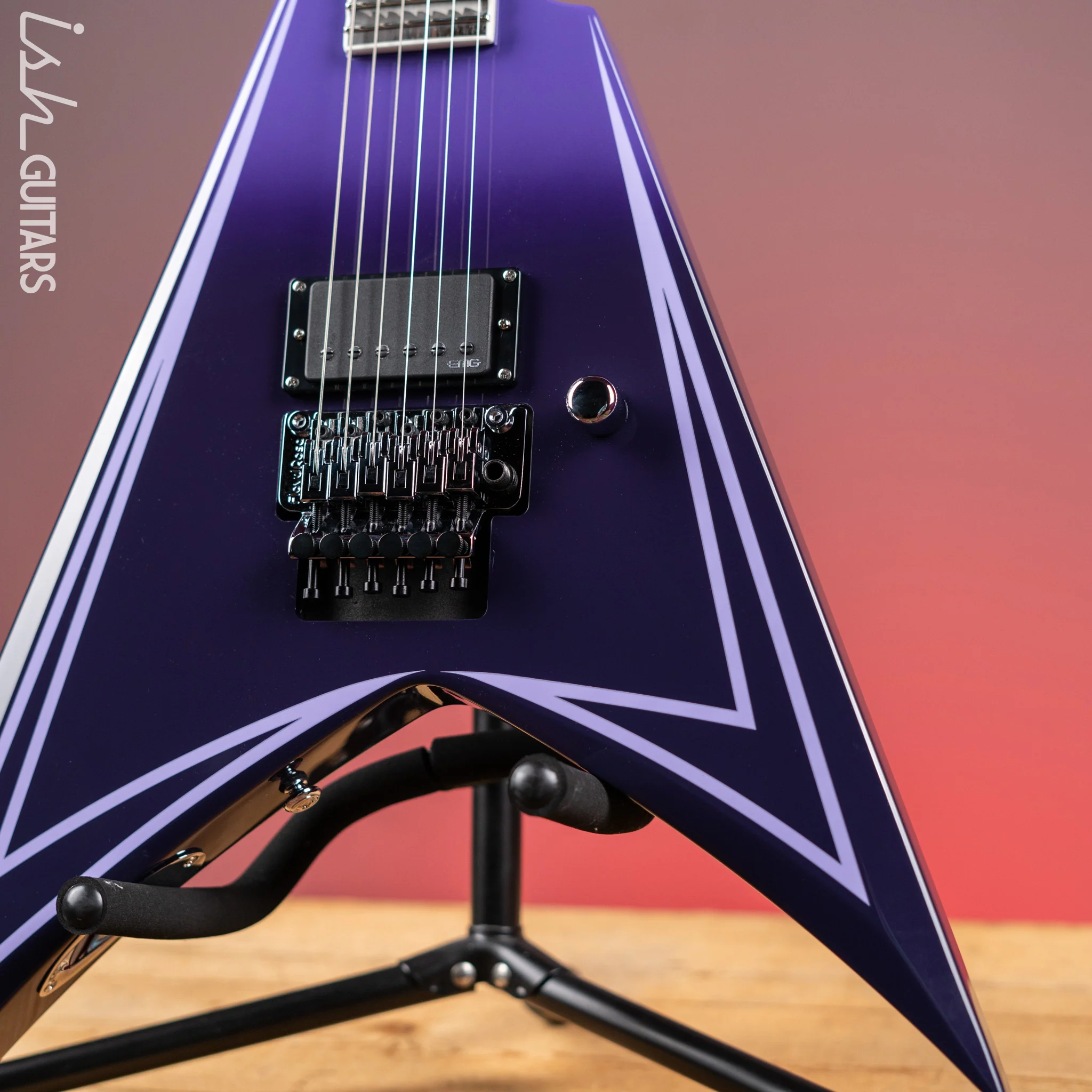 ESP LTD Alexi Laiho Hexed Signature Electric Guitar Purple Fade Demo - Image 4