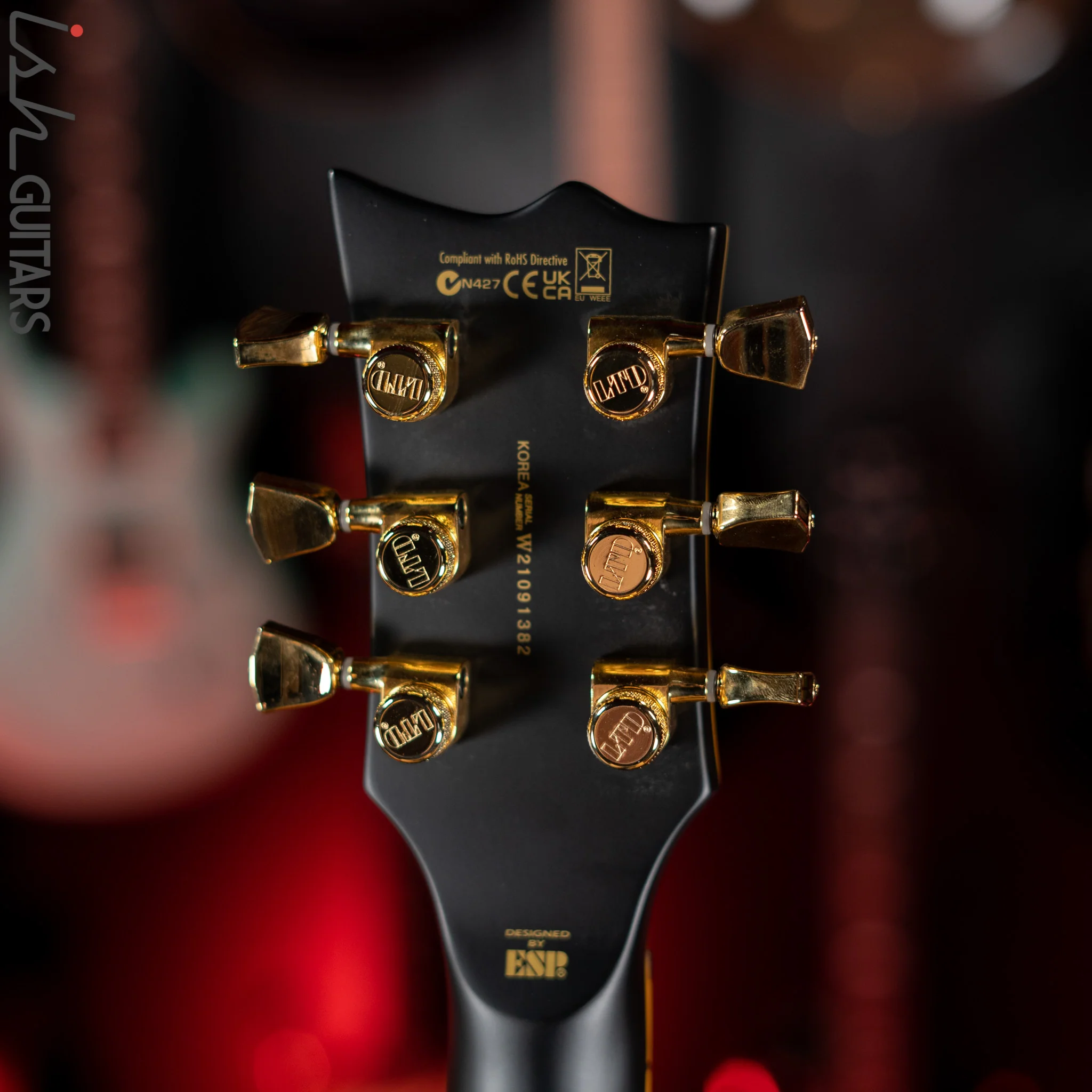 ESP LTD EC-1000 Electric Guitar Vintage Black Demo - Image 10