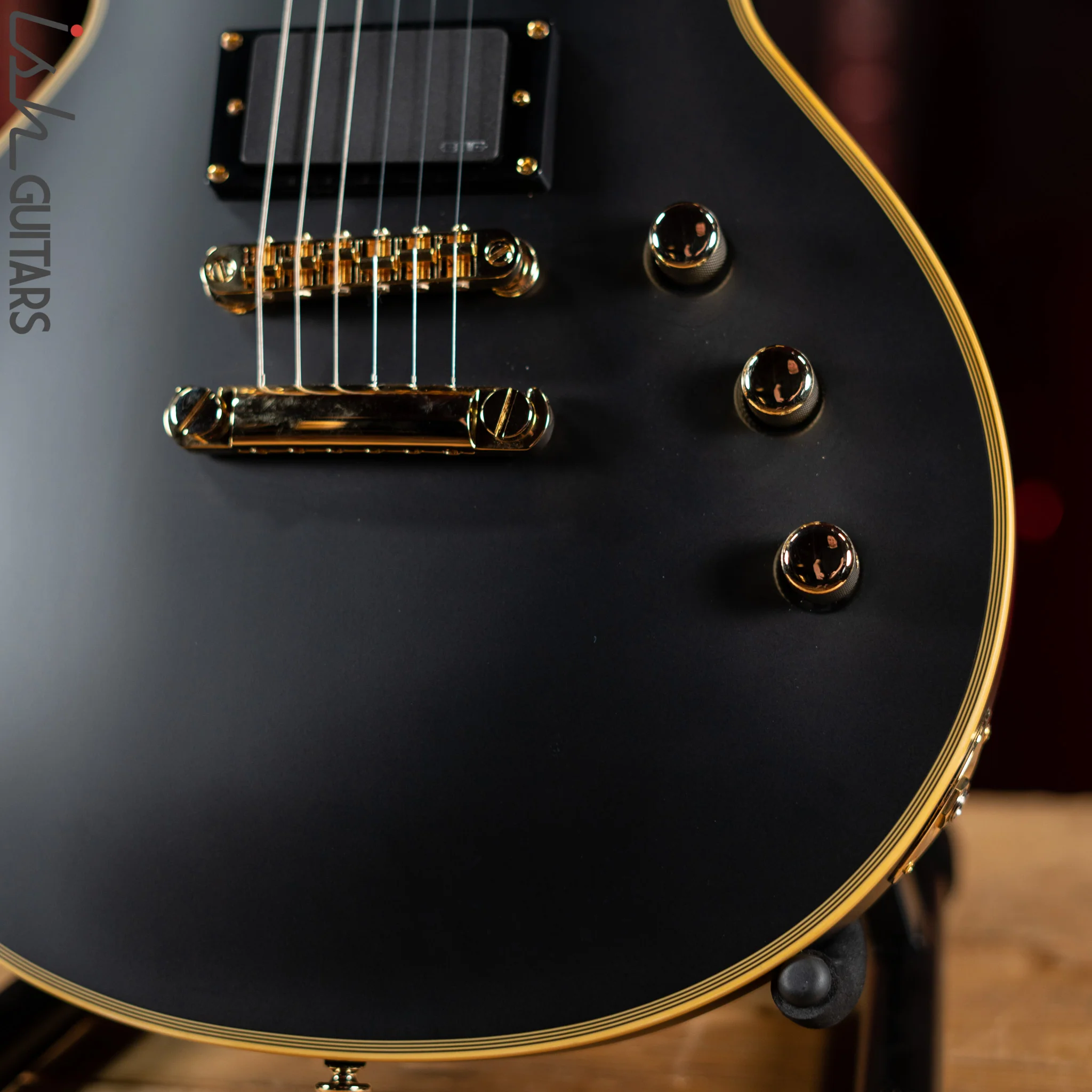 ESP LTD EC-1000 Electric Guitar Vintage Black Demo - Image 4