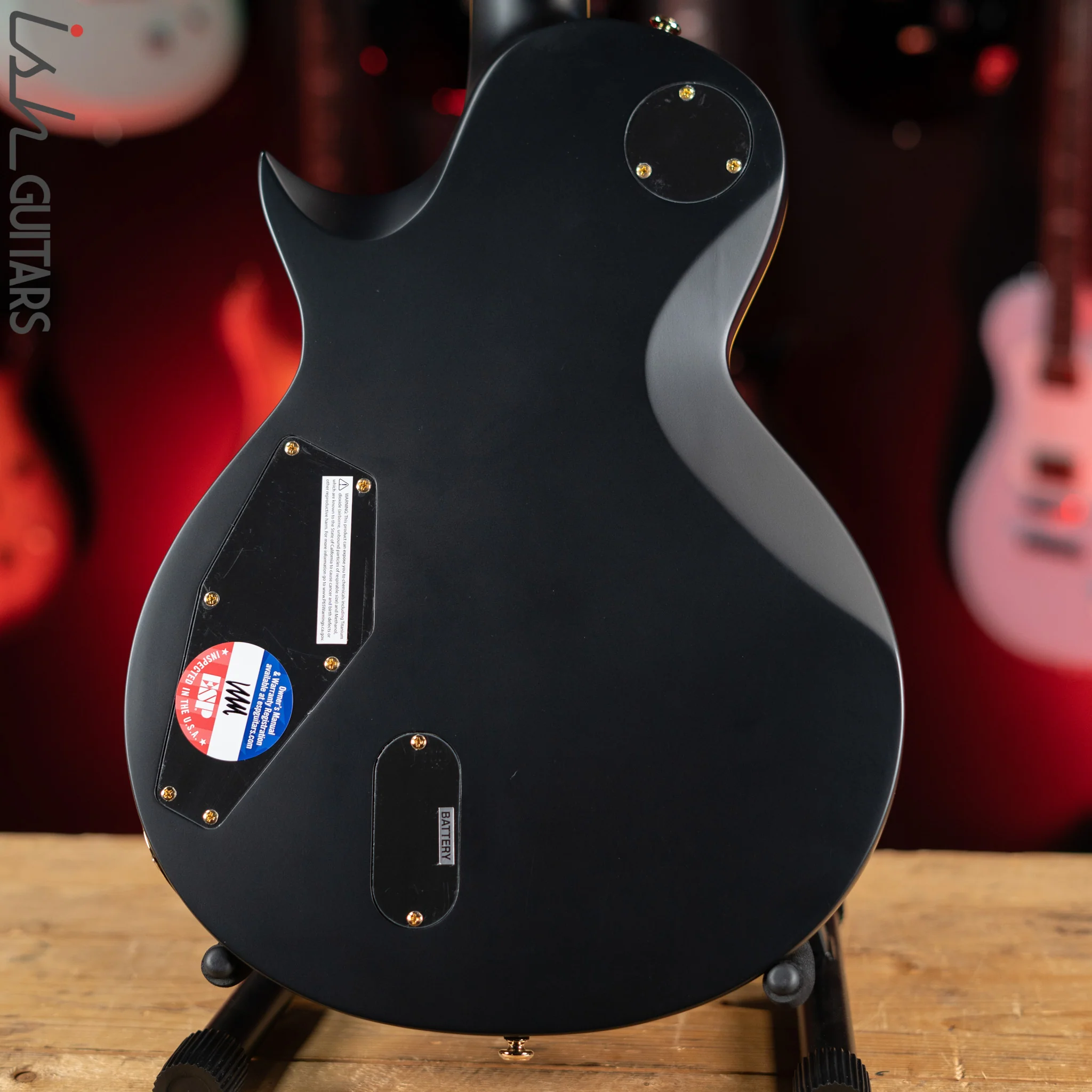 ESP LTD EC-1000 Electric Guitar Vintage Black Demo - Image 7