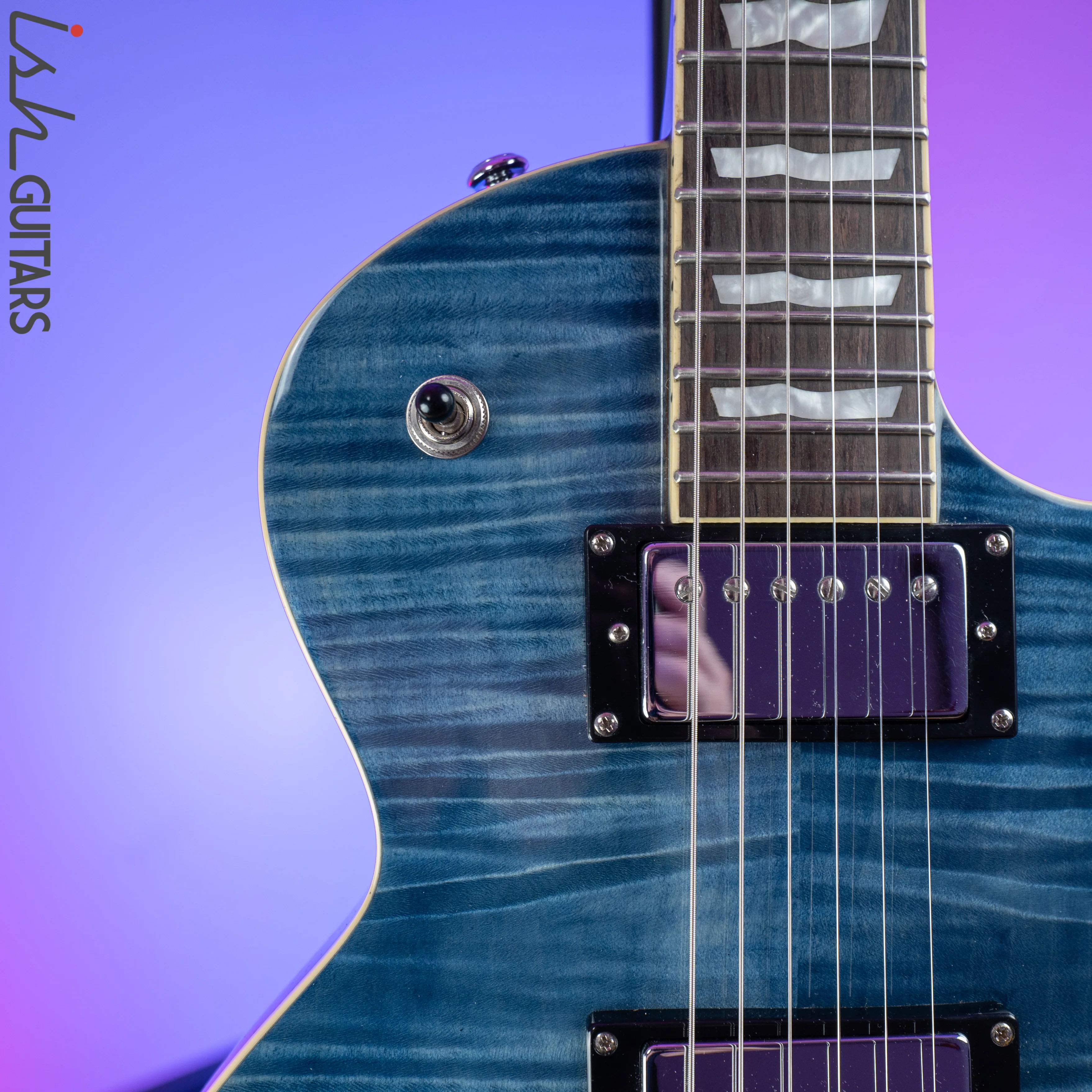 ESP LTD EC-256 Transparent Cobalt Blue - Image 3