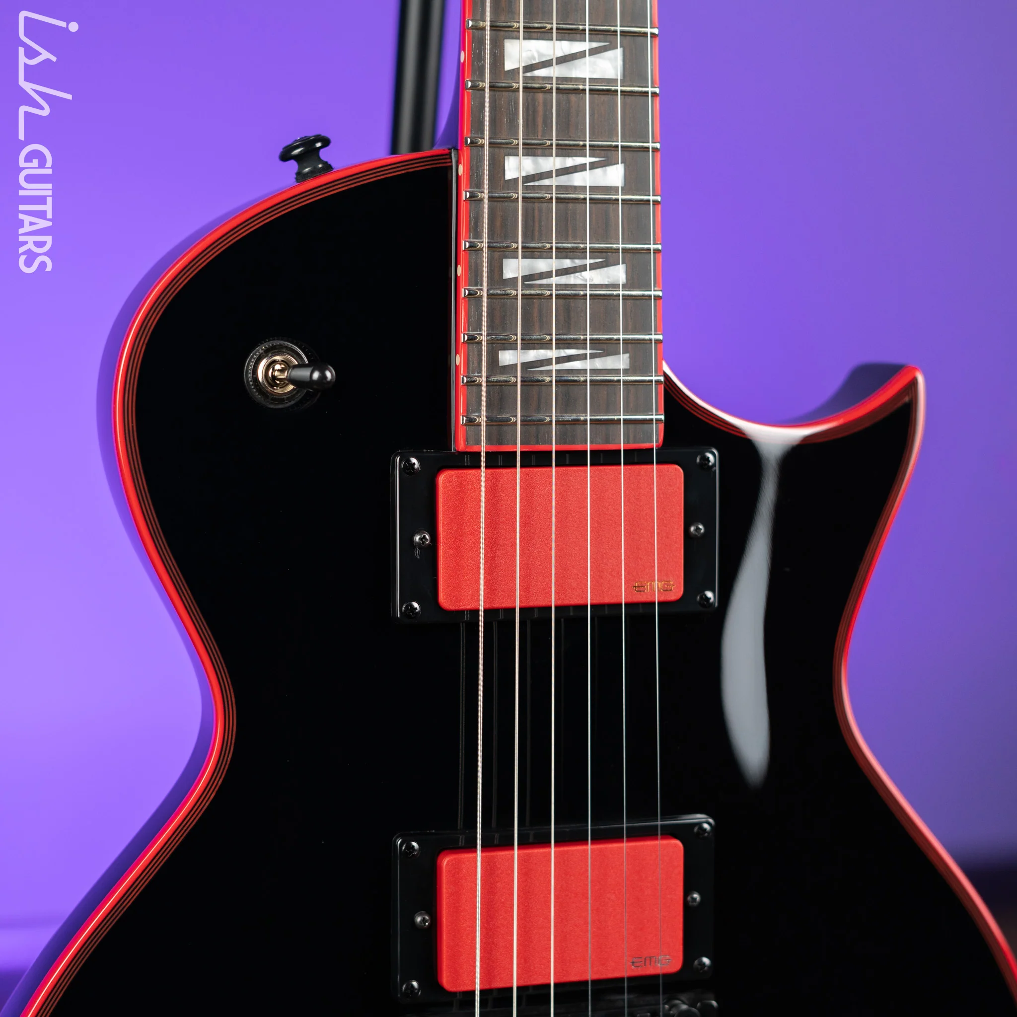 ESP LTD GH-600 Gary Holt Signature Electric Guitar Black - Image 3