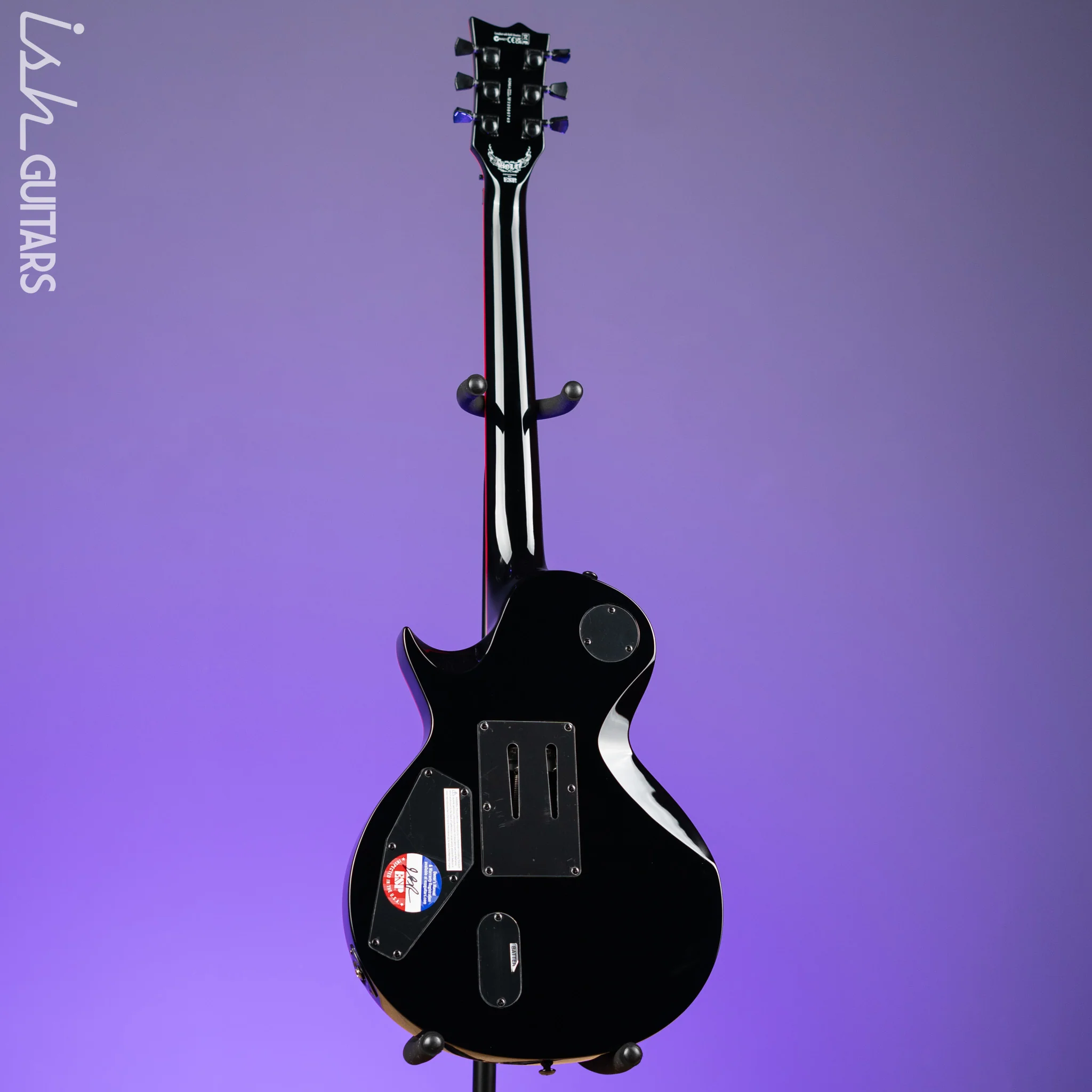 ESP LTD GH-600 Gary Holt Signature Electric Guitar Black - Image 6