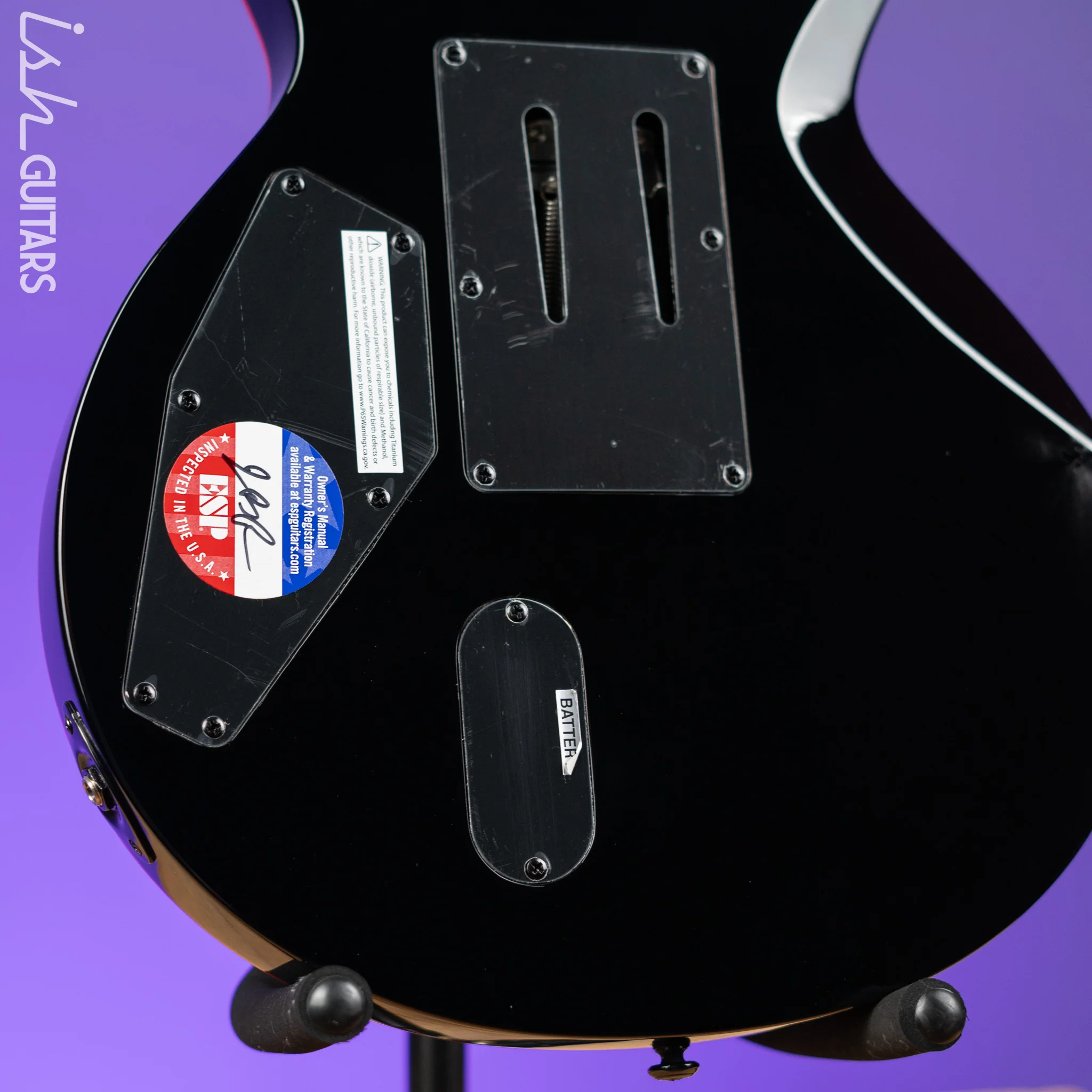 ESP LTD GH-600 Gary Holt Signature Electric Guitar Black - Image 9
