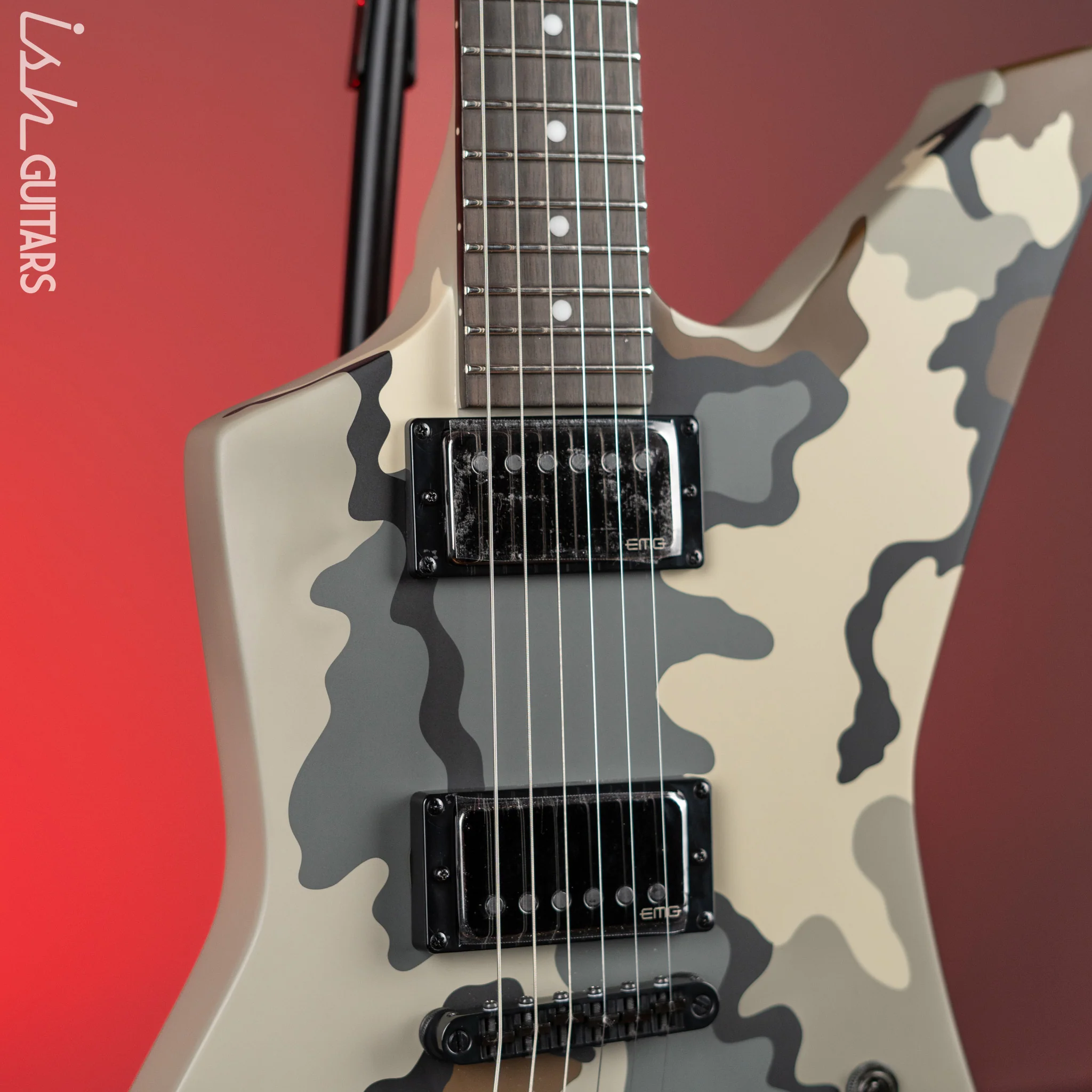 ESP LTD James Hetfield Signature Snakebyte Electric Guitar Camo - Image 3