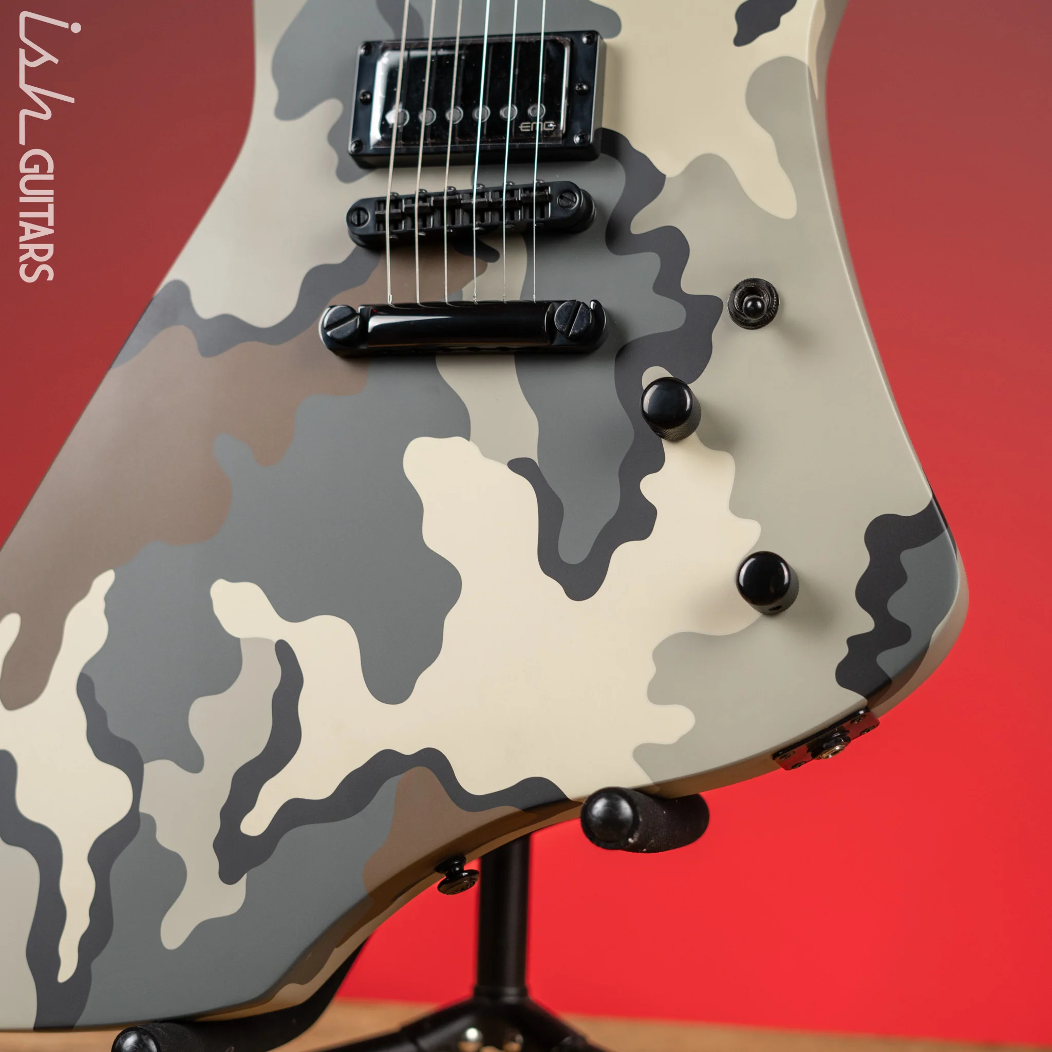 ESP LTD James Hetfield Signature Snakebyte Electric Guitar Camo - Image 4