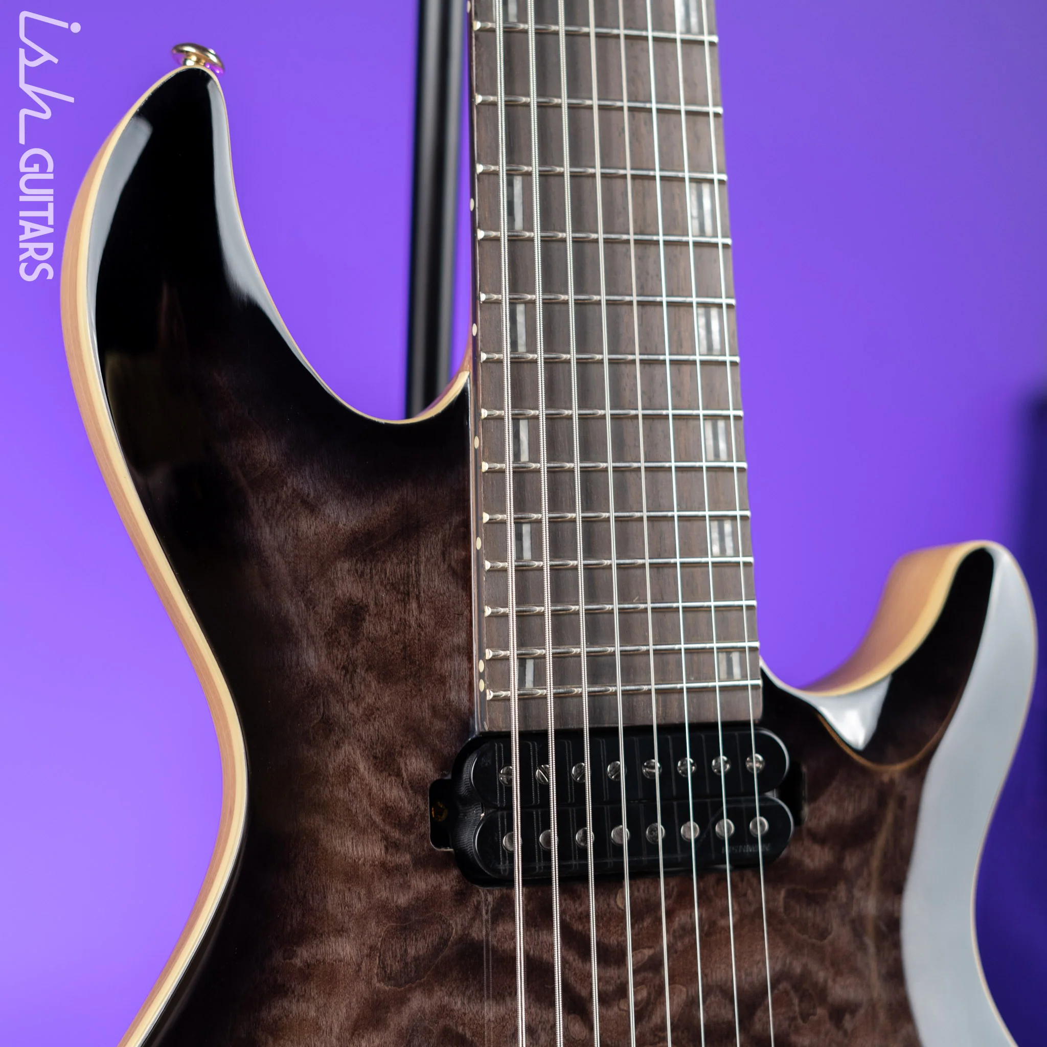 ESP LTD JR-608 Javier Reyes Signature 8-String Guitar Faded Blue Demo - Image 3