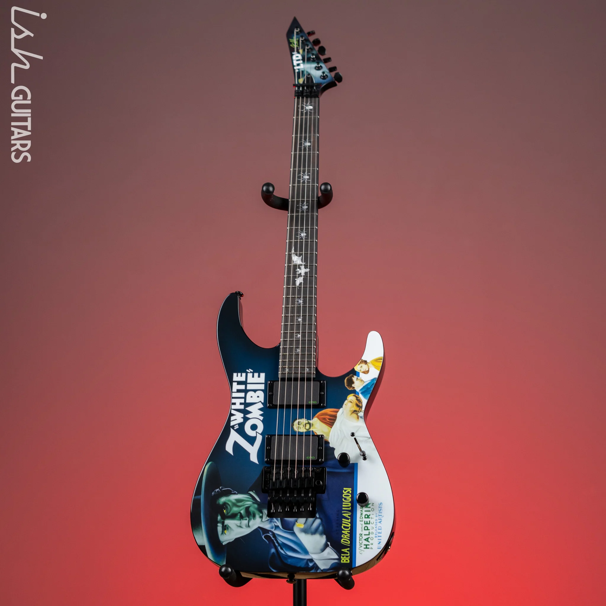 ESP LTD Kirk Hammett Signature KH-WZ White Zombie Electric Guitar - Image 2