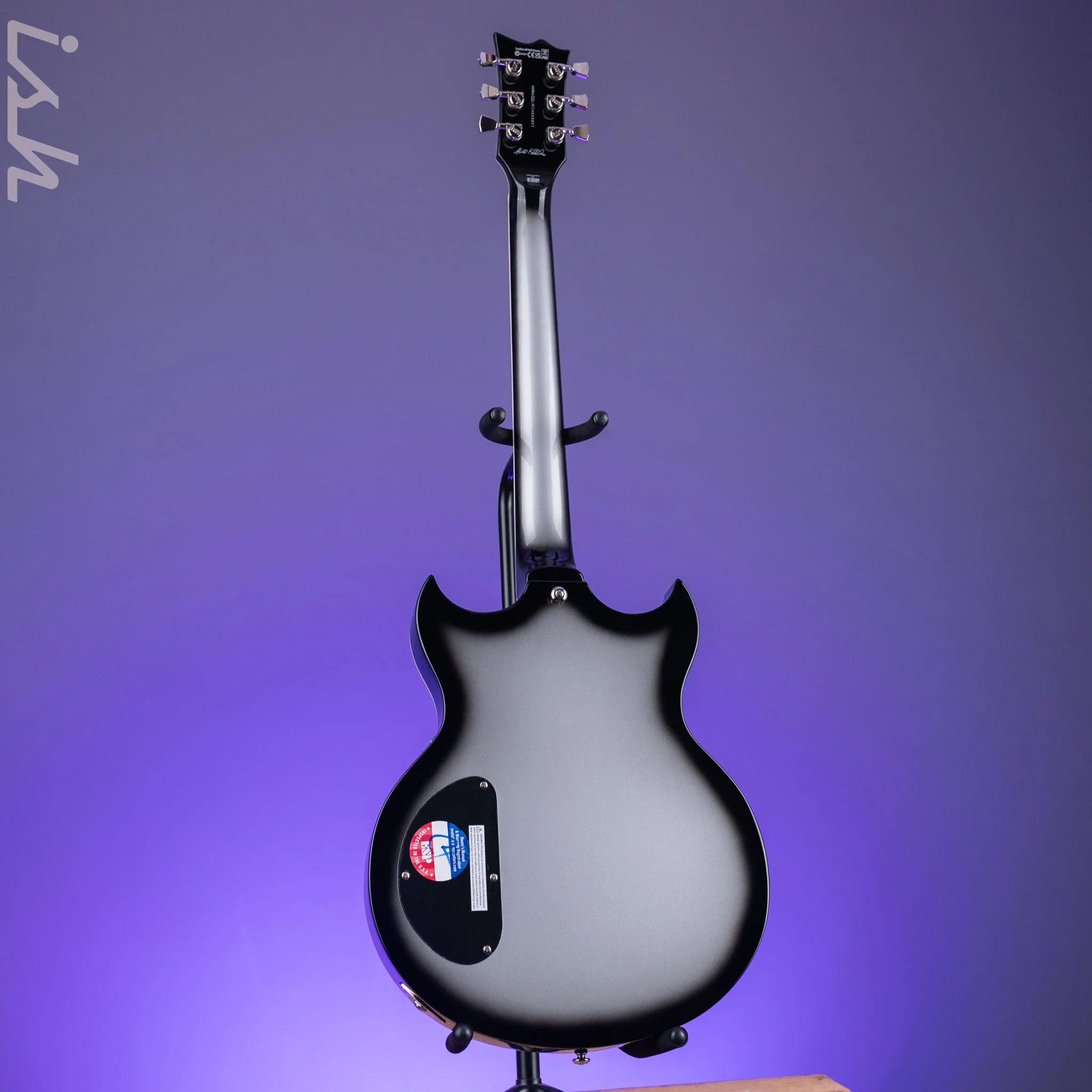 ESP LTD Royal Shiva Bill Kelliher Signature Silver Sunburst - Image 6