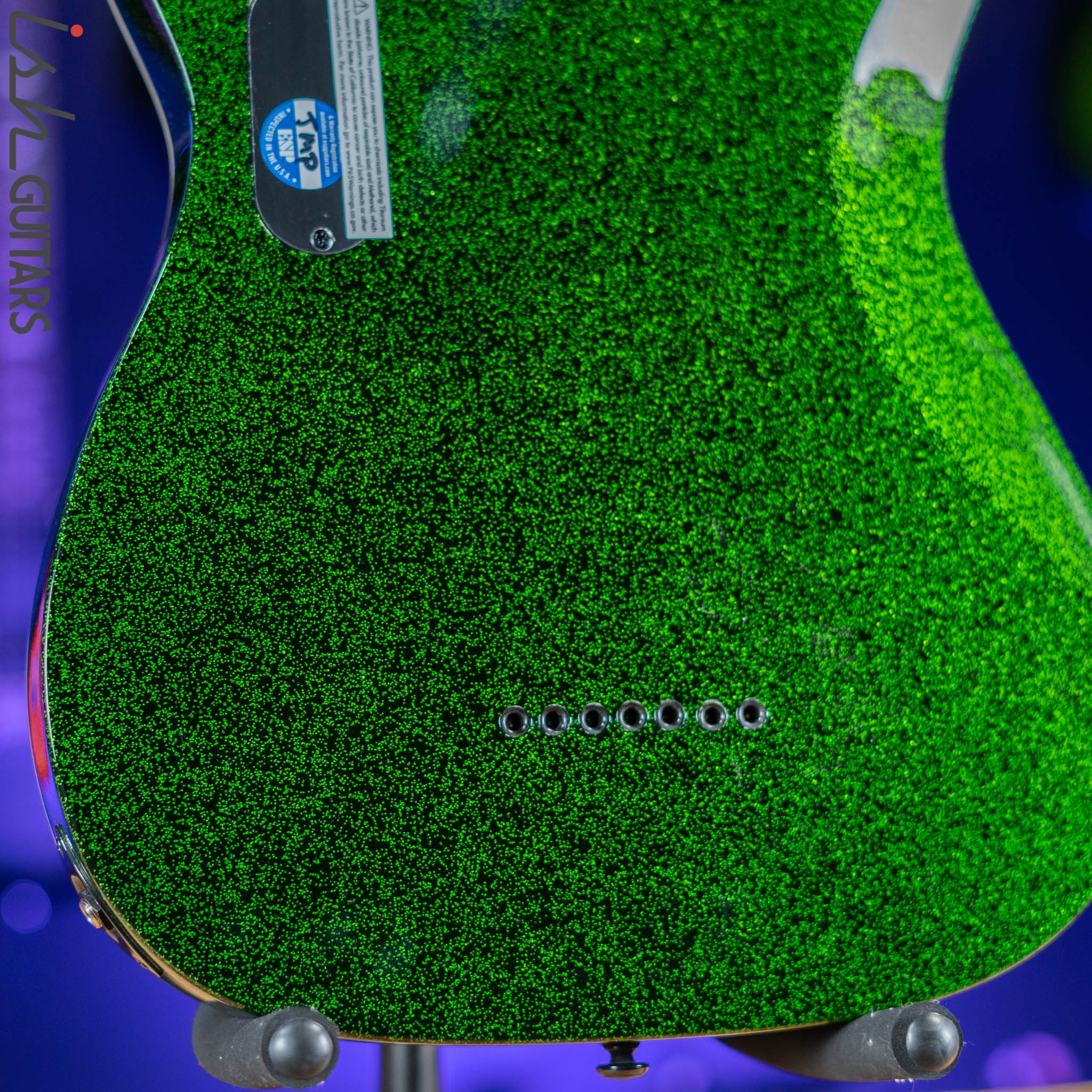 ESP LTD SCT-607 Baritone Green Sparkle Store Demo - Image 10
