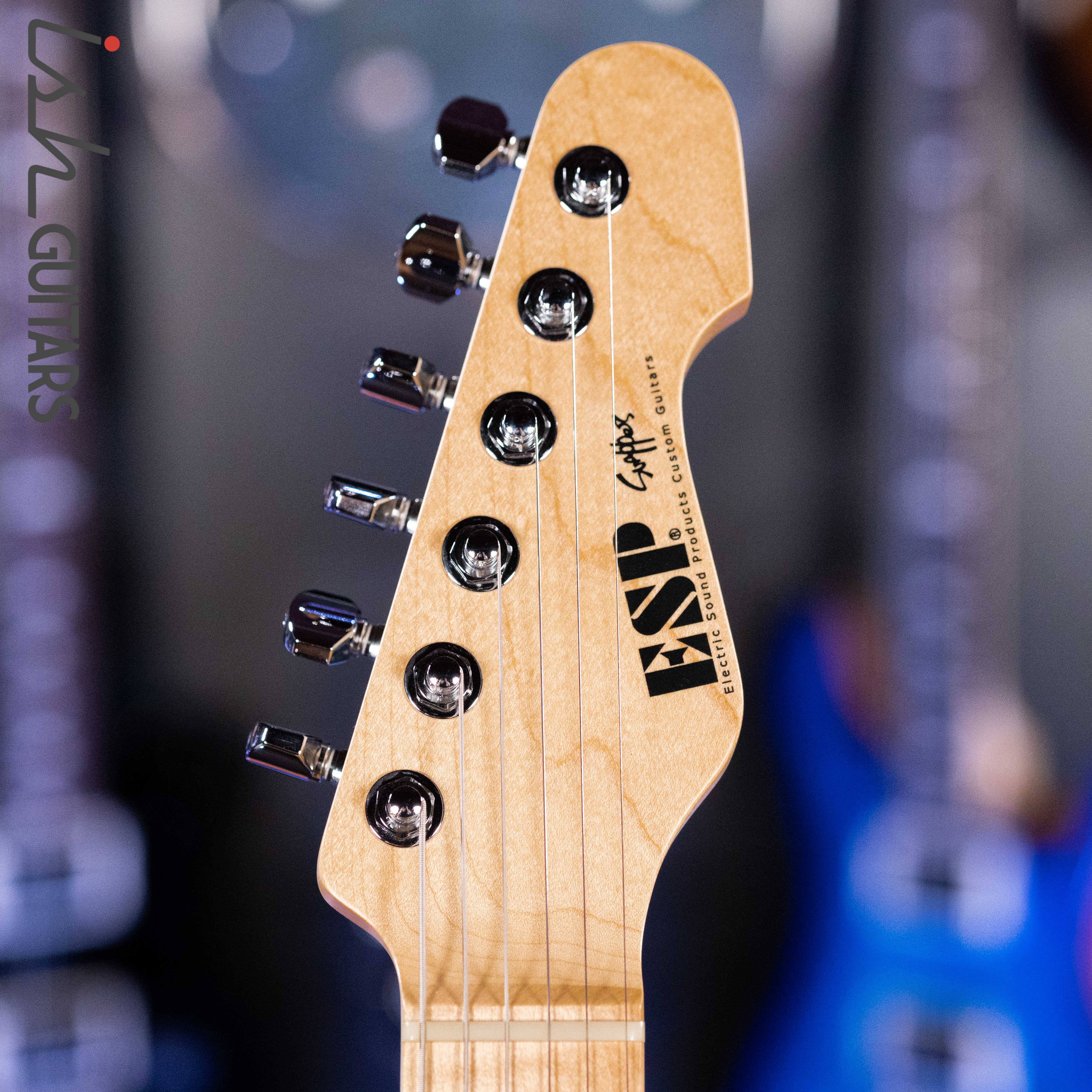 ESP Original Snapper AS-BR Driftwood Indigo Purple with Blue Filler - Image 5