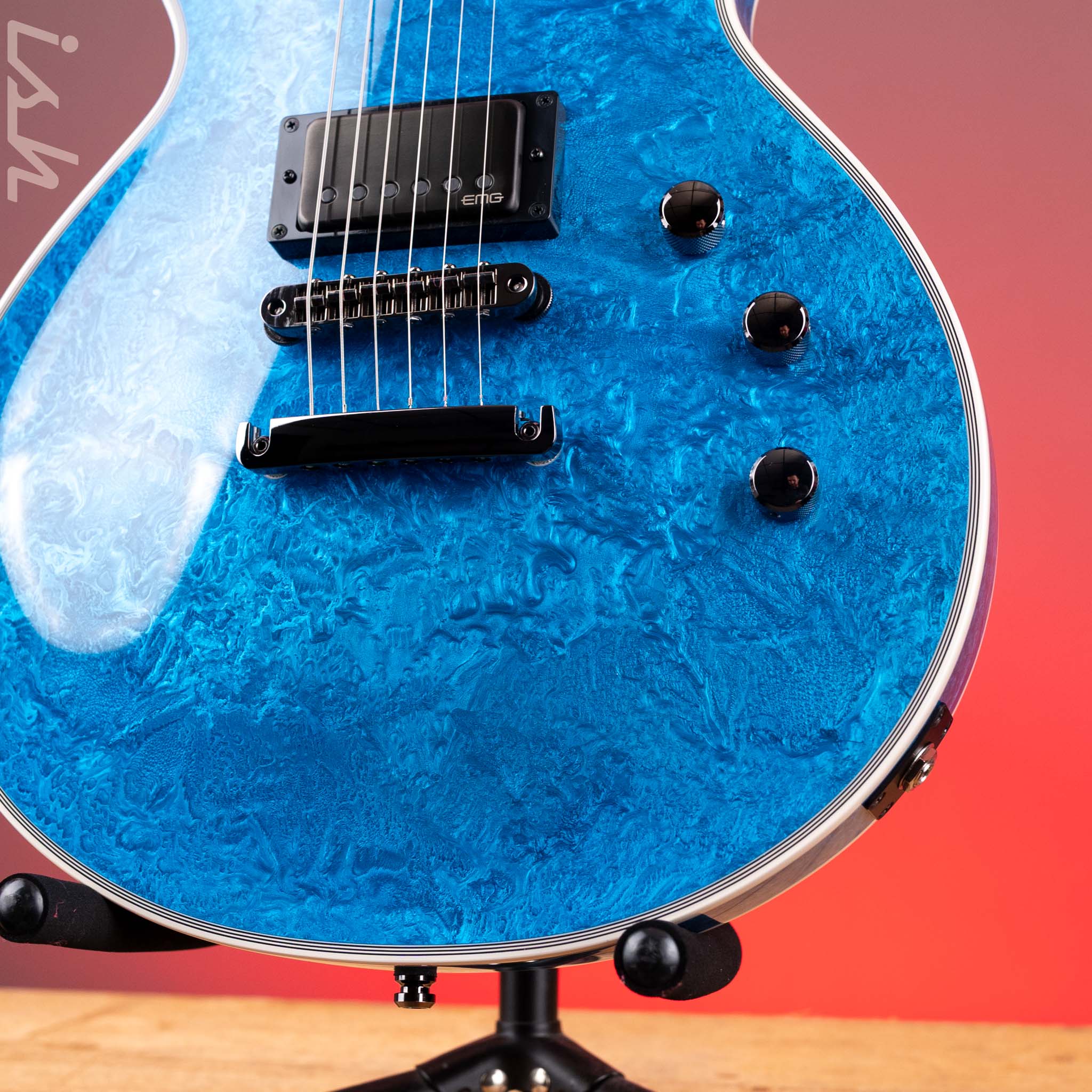 ESP Eclipse Custom Blue Liquid Metal - Image 5