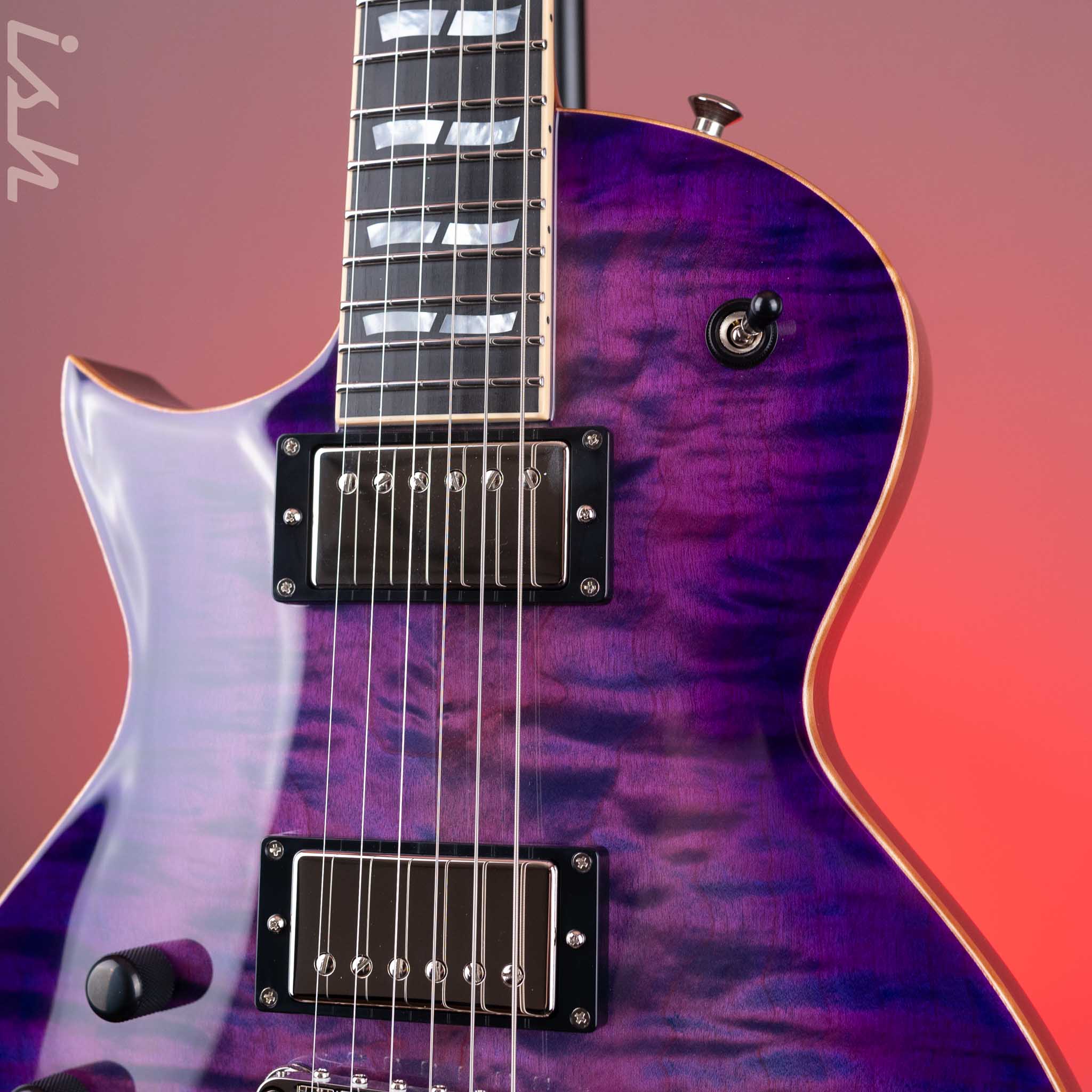 ESP USA Eclipse Left-Handed Purple Sunburst - Image 3