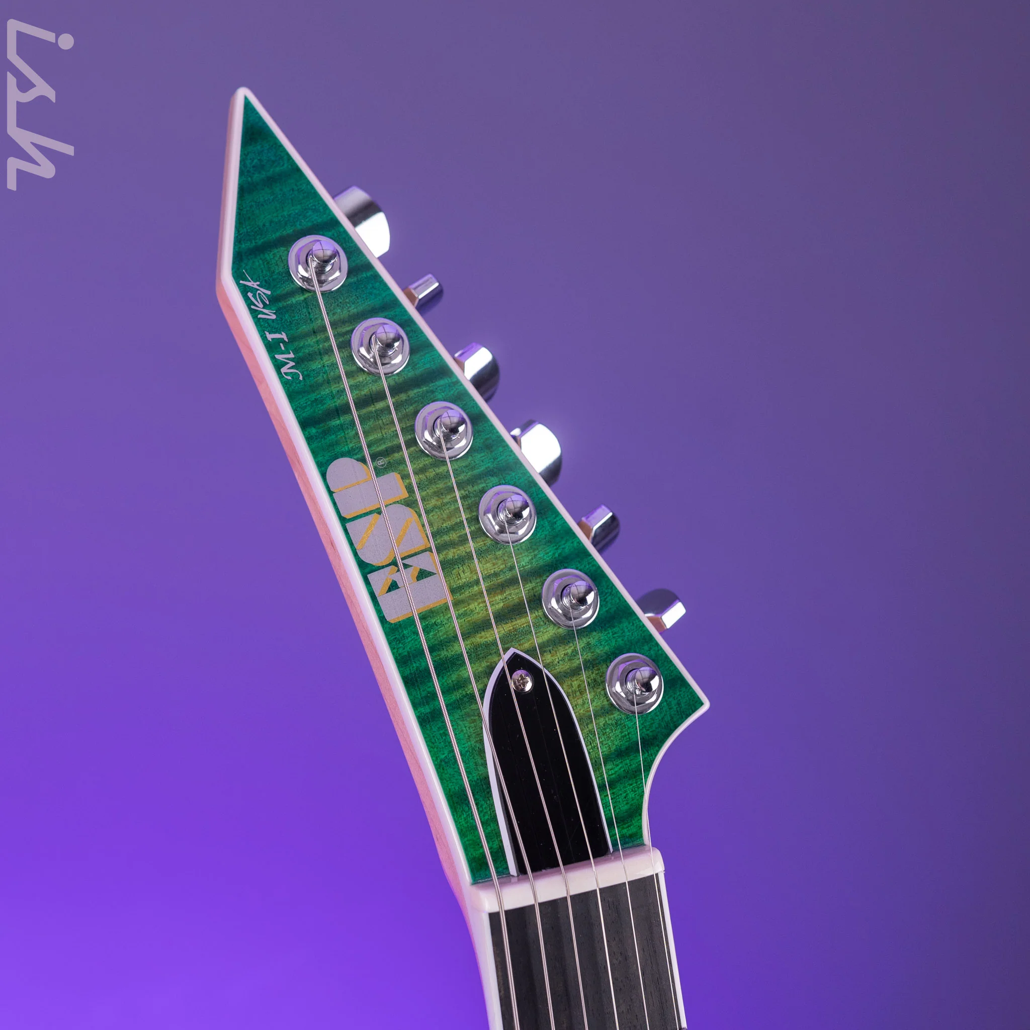 ESP USA M-I NTB NT Lime Burst Quilted Maple - Image 6