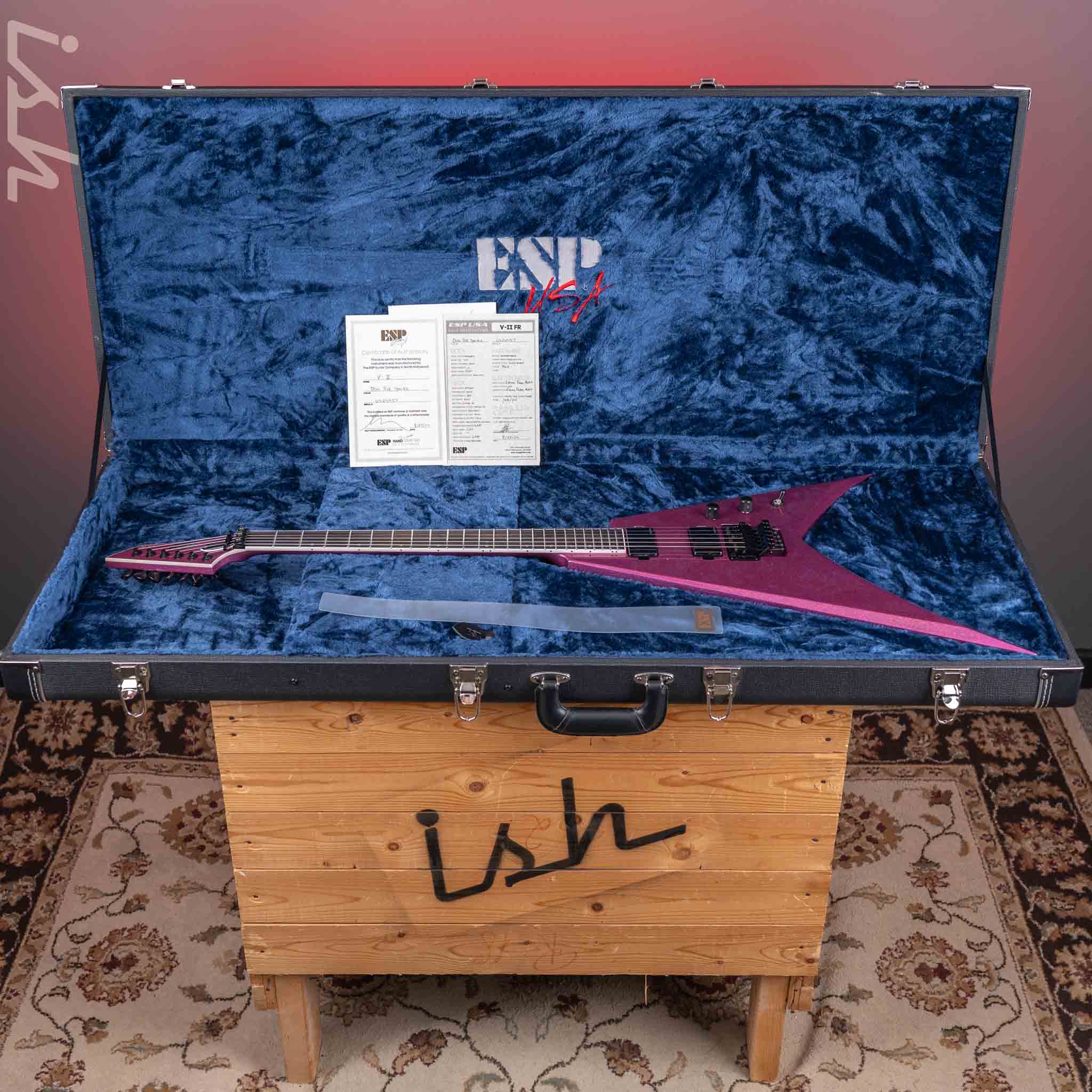 ESP USA V2-FR Disco Pink Sparkle - Image 11
