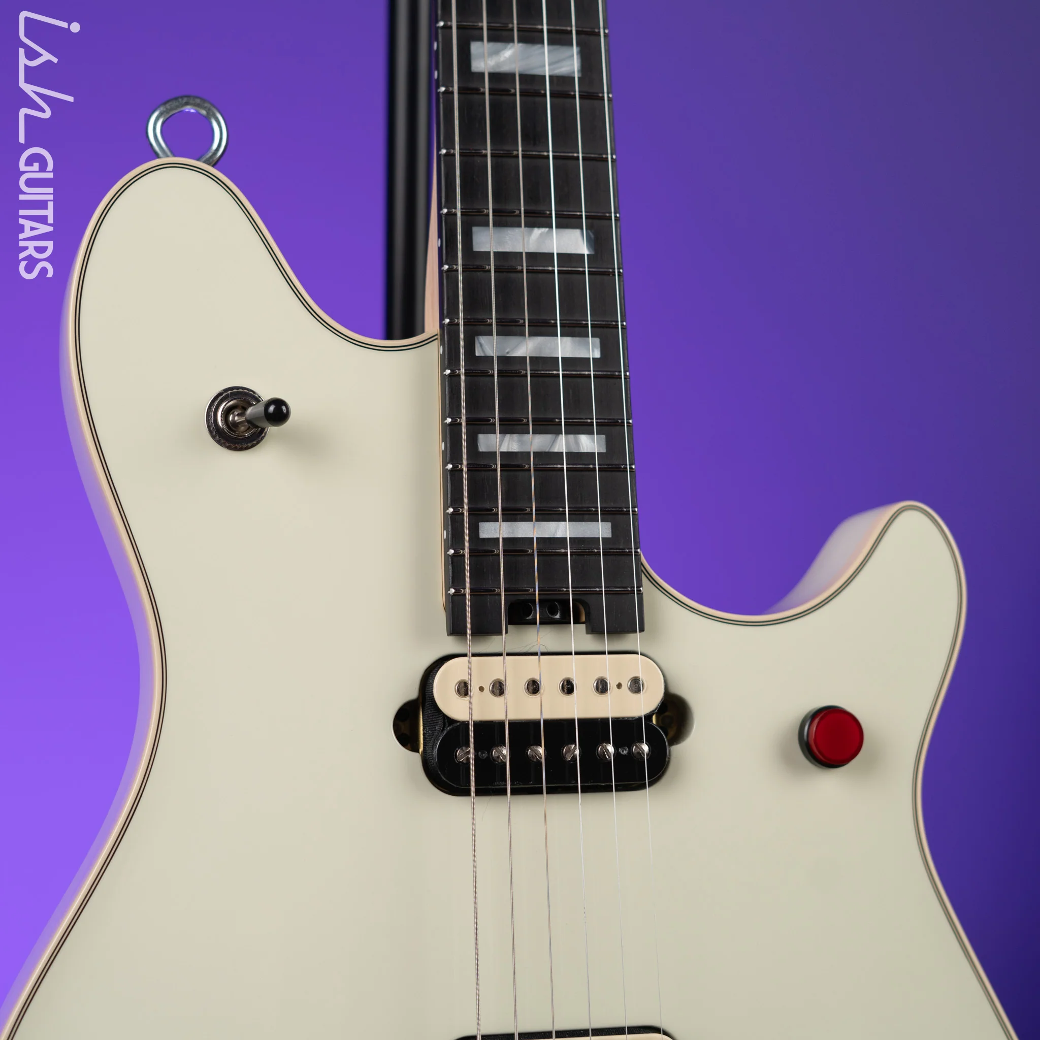 EVH USA Series Wolfgang Signature Ivory w/ Ebony Fretboard - Image 3