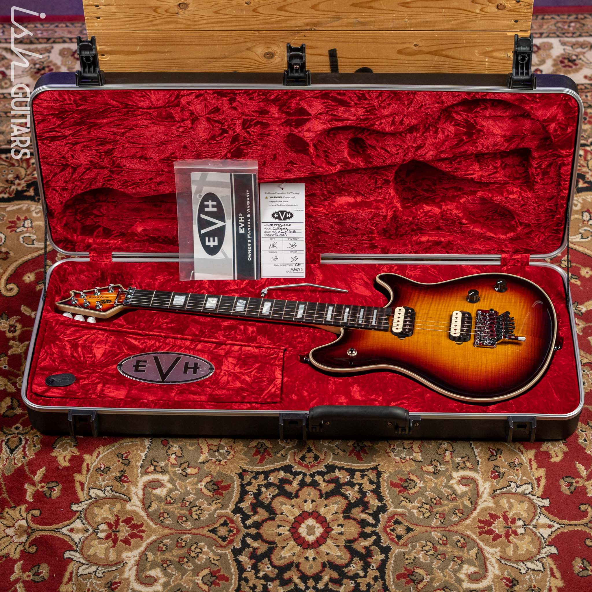 EVH Wolfgang USA 5A Flame Top 3-Tone Burst - Image 11