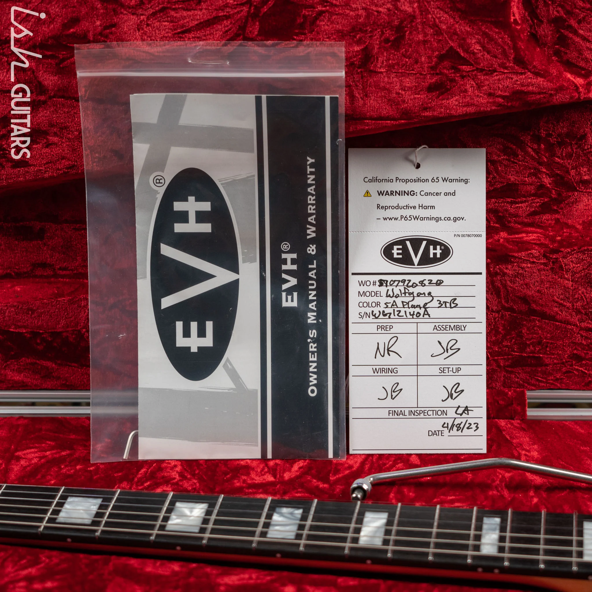 EVH Wolfgang USA 5A Flame Top 3-Tone Burst - Image 13