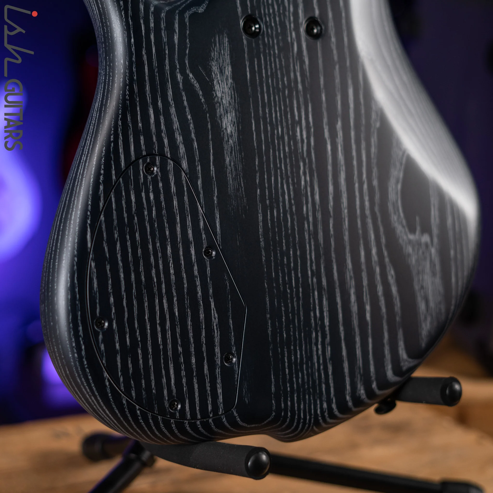 F Bass BN5 5-String Bass Black and White Ceruse - Image 10