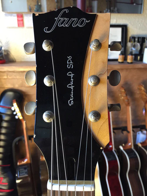 Fano Standard SP6 Bull Black Les Paul Jr Style USA Made Lightly Aged w Free Gig Bag - Image 6