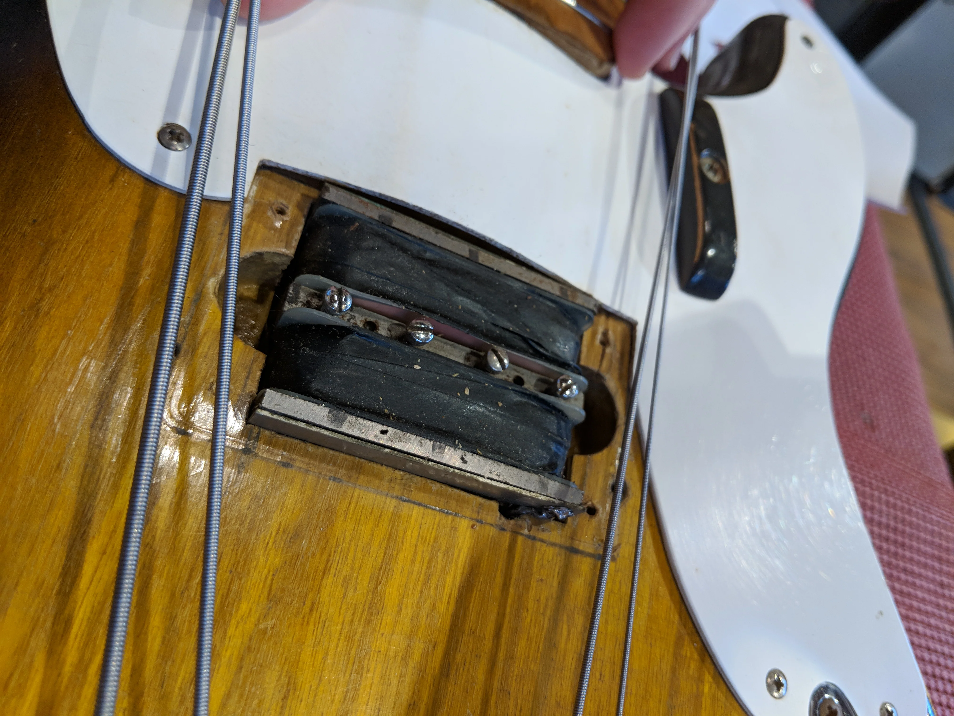 1956 Fender Precision Bass Sunburst Vintage - Image 11
