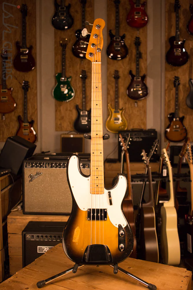 1956 Fender Precision Bass Sunburst Vintage - Image 2