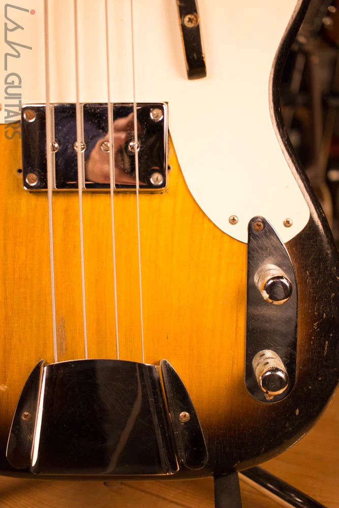 1956 Fender Precision Bass Sunburst Vintage - Image 4