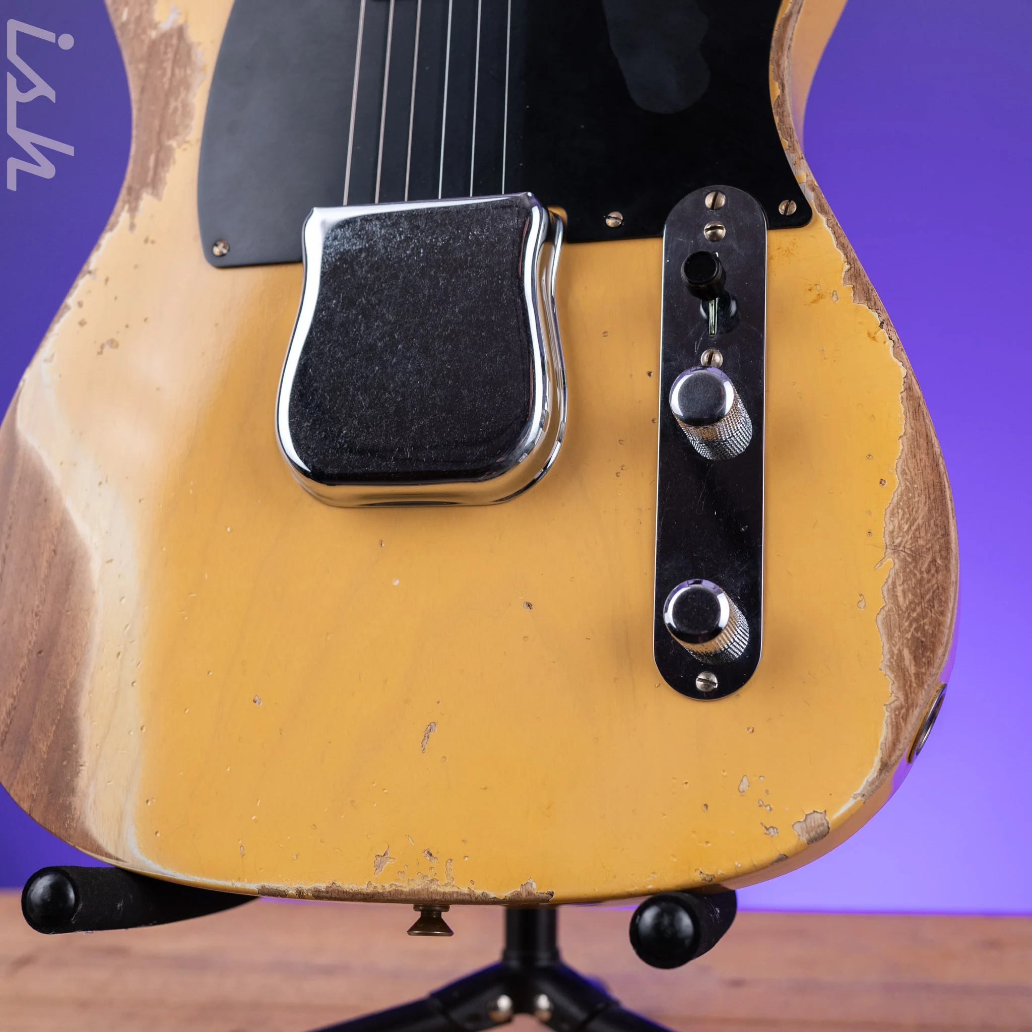2023 Fender Custom Shop 1950 Double Esquire Heavy Relic Nocaster Blonde - Image 4