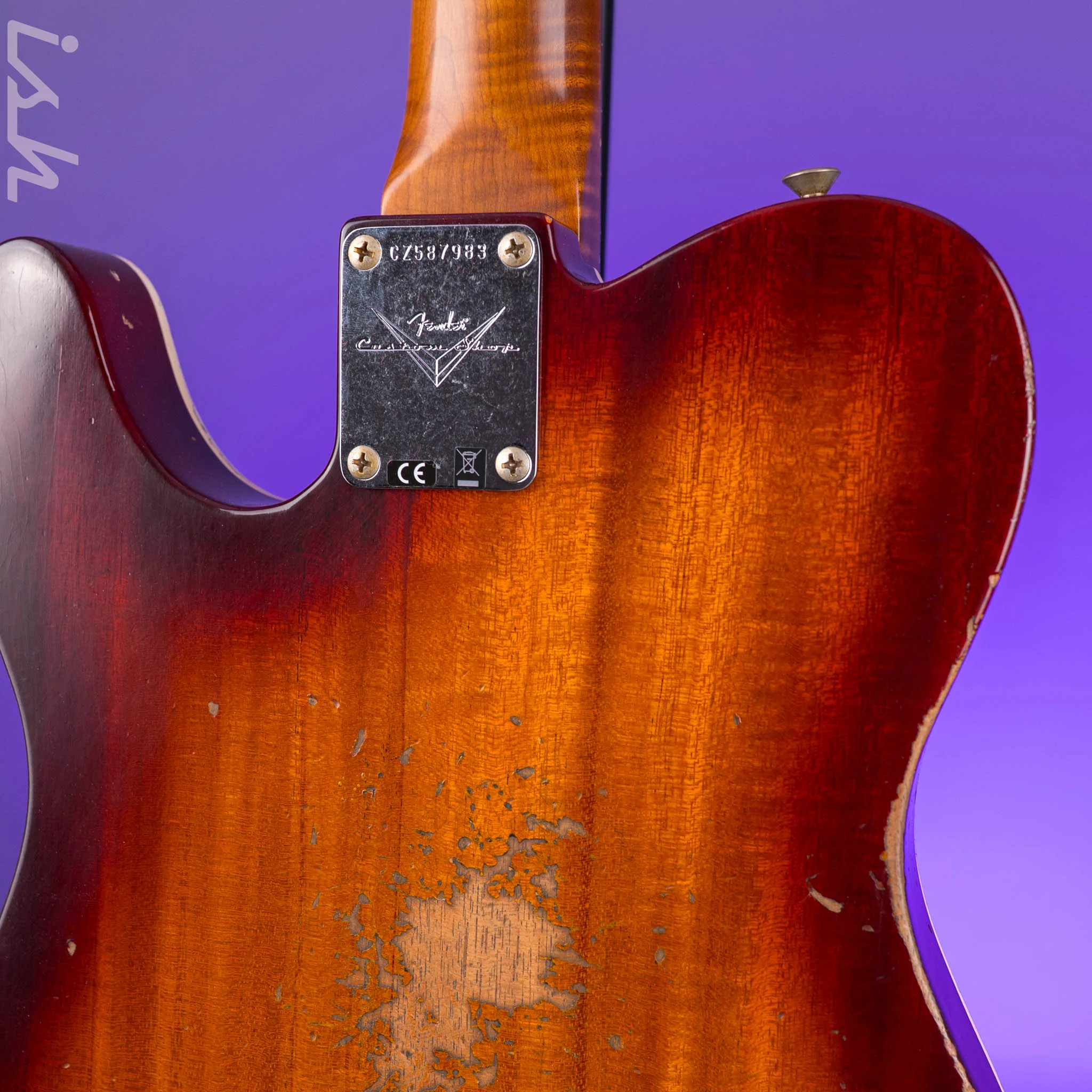 Fender Custom Shop Artisan Dual P90 Tele Relic Aged Tobacco Sunburst - Image 8