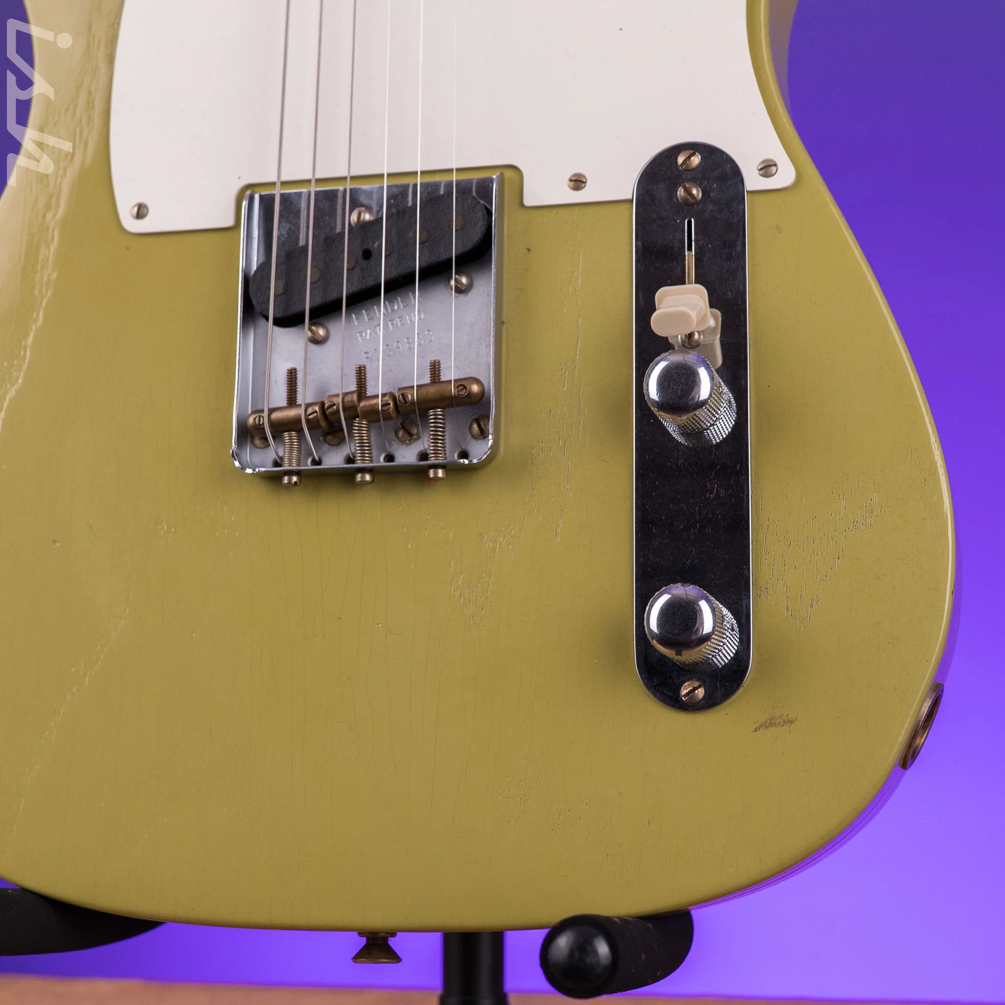 Fender Custom Shop Limited Roasted Reverse '50s Telecaster® Journeyman Relic® Aged Appliance Green - Image 5