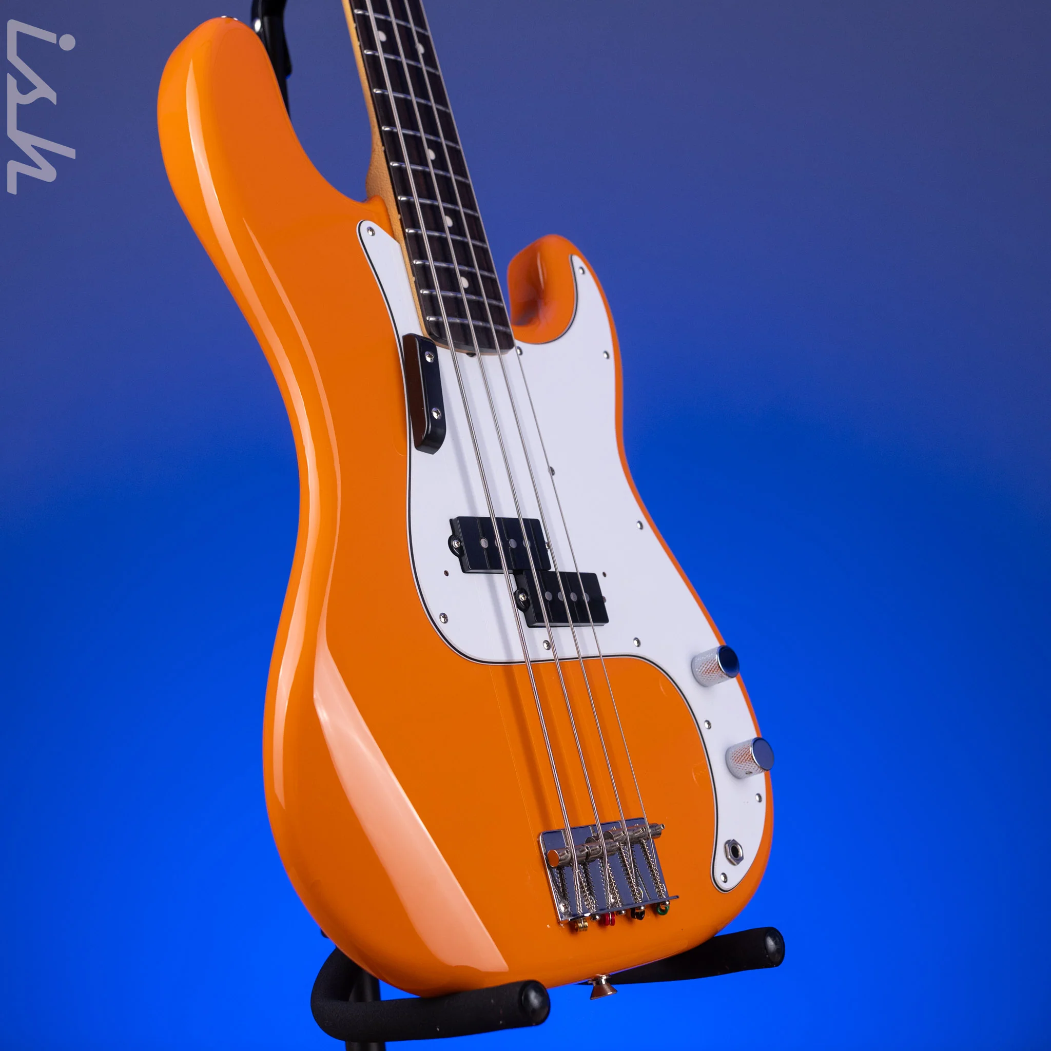 2004 Fender MIJ  Capri Orange Precision Bass - Image 3