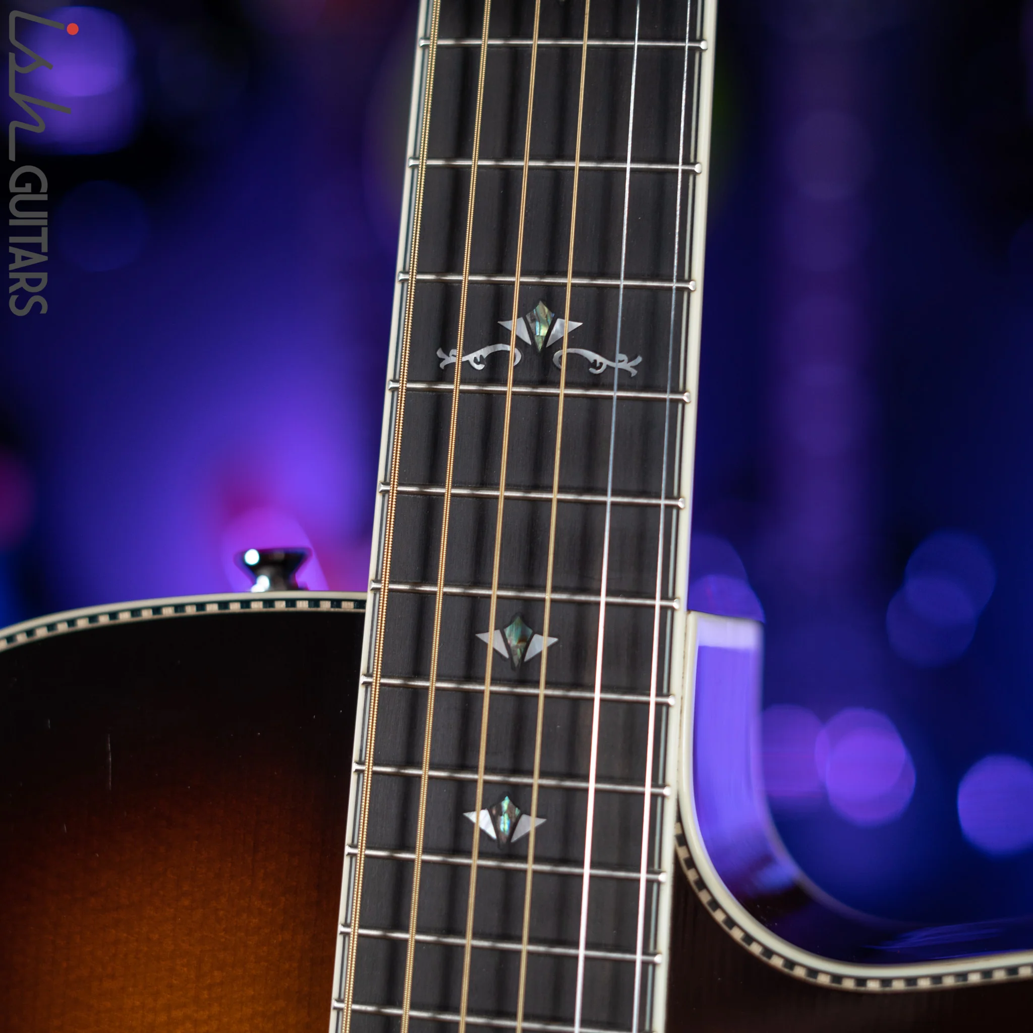 Fender Paramount Series PM-3 Deluxe Sunburst Acoustic Guitar - Image 8