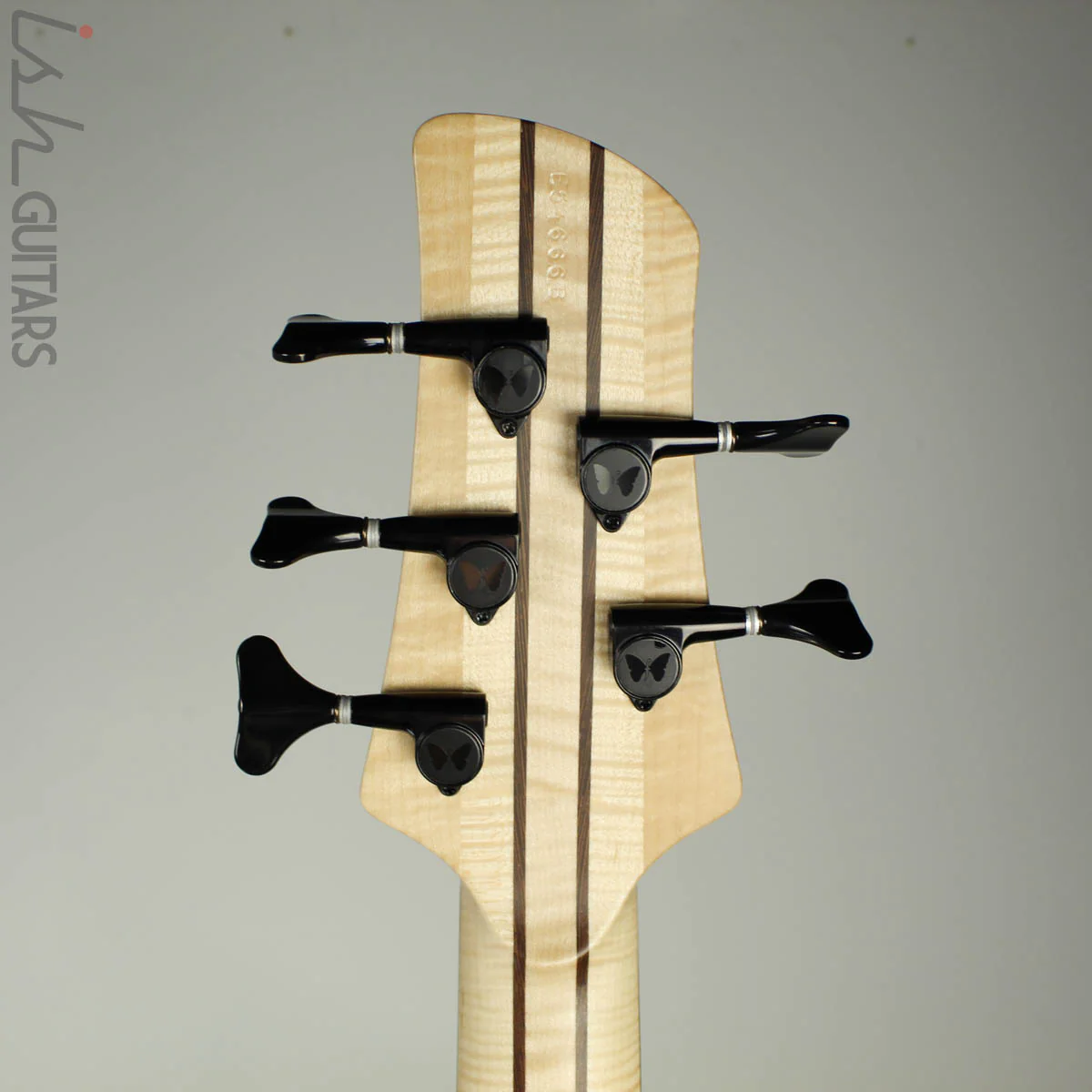 Fodera Emporer Bolt-on NAMM 2019 Bass Walnut Feather Crotch Top - Image 9