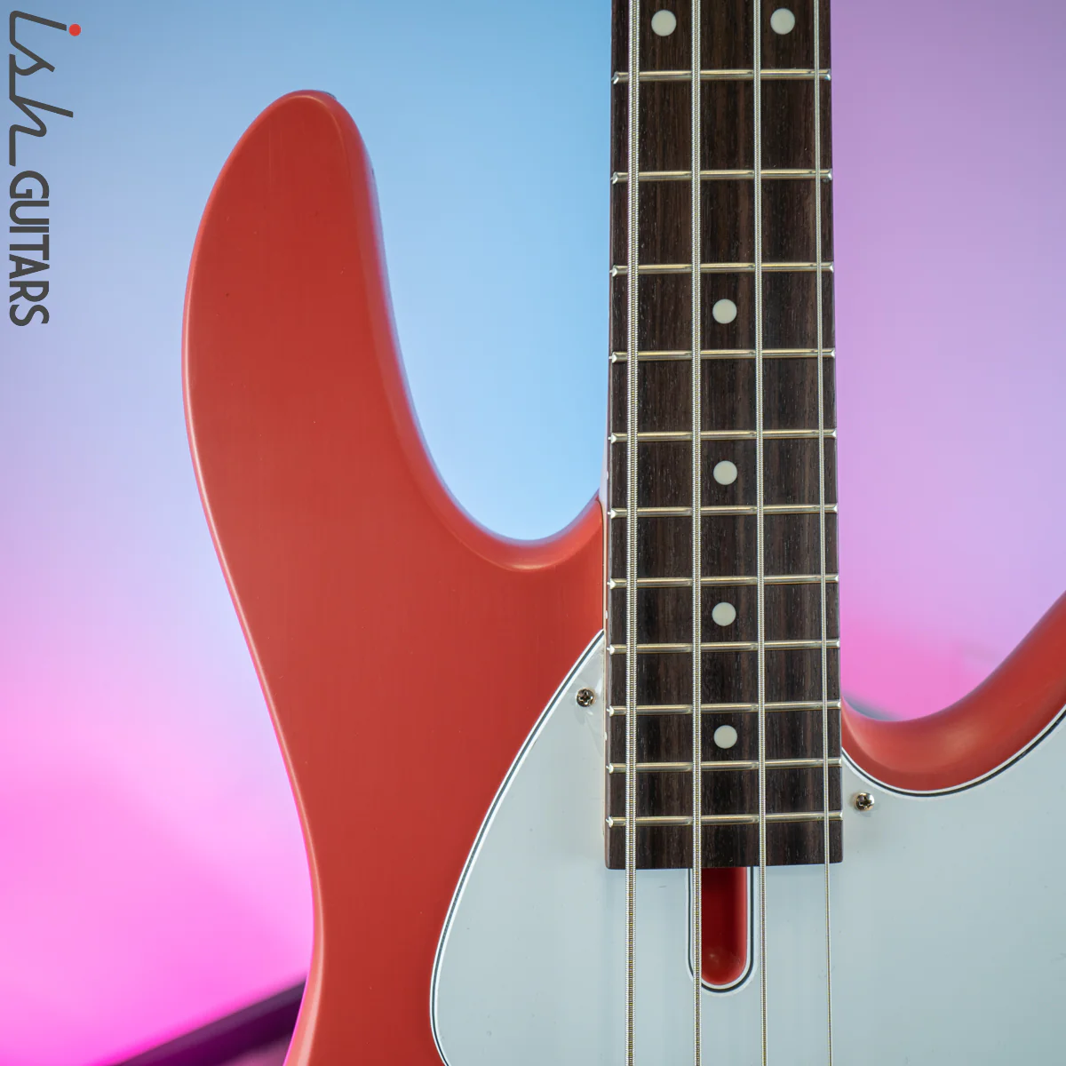 Fodera Monarch P Classic Standard Classic 4 String Satin Fiesta Red - Image 3