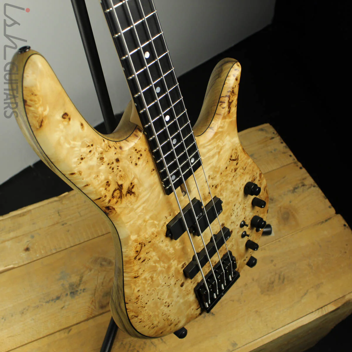 Fodera Monarch 4 Standard Special Poplar Burl Bass - Image 7